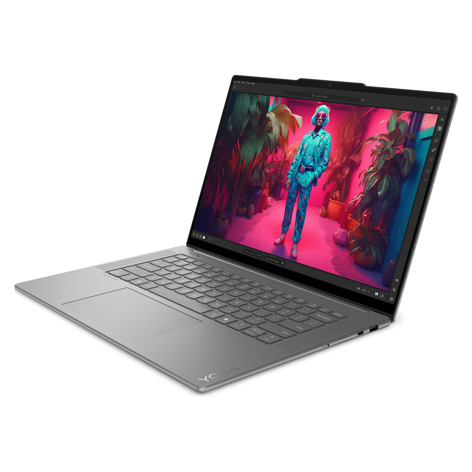 Laptop Lenovo Yoga Slim 7 / Ultra 7 256V / 16GB LPDDR5x / 1TB / 15.3" 2.8K OLED 120Hz / Intel Arc Graphics 140V / DE - Gri - Figura 3