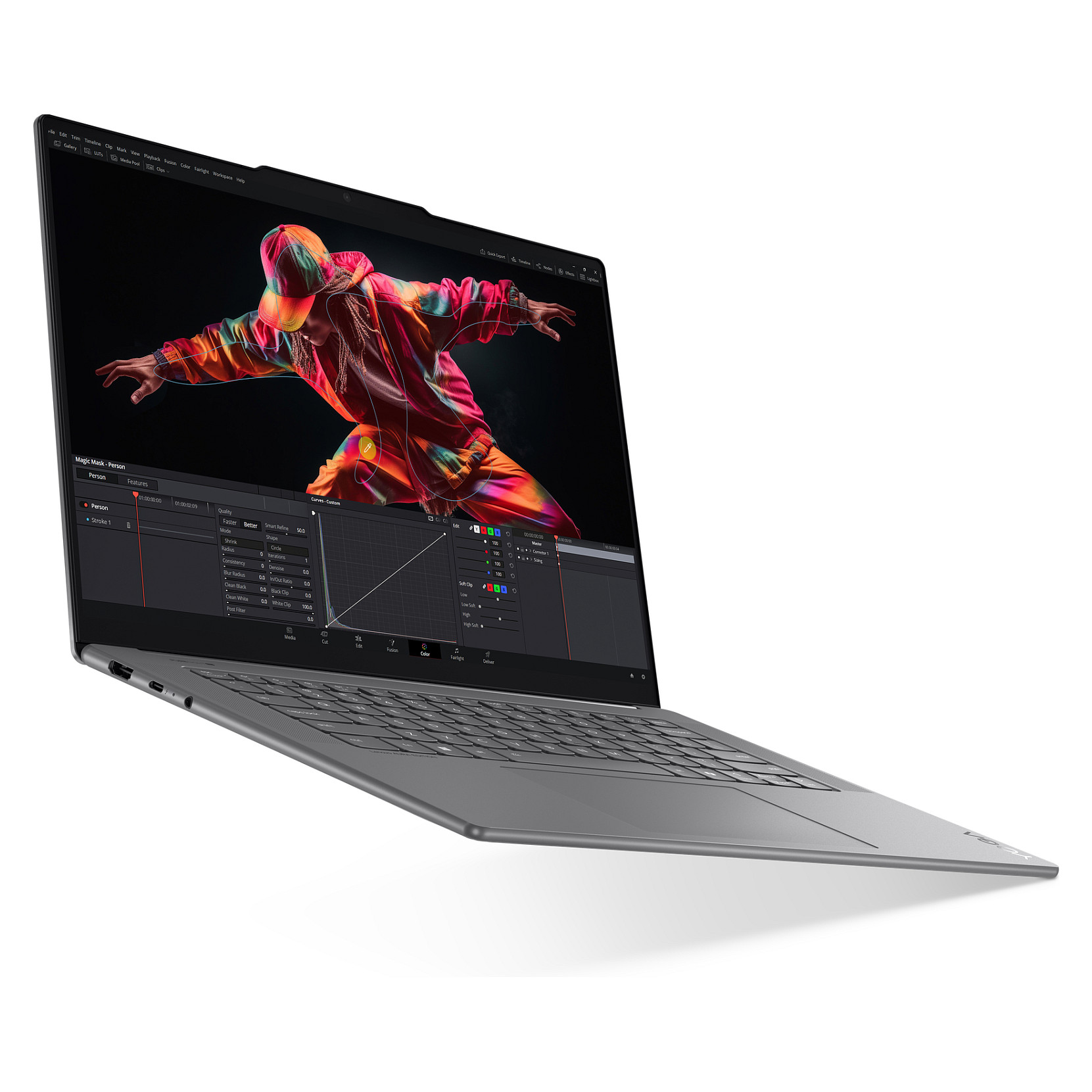 Laptop Lenovo Yoga Slim 7 / Ultra 7 256V / 16GB LPDDR5x / 1TB / 15.3" 2.8K OLED 120Hz / Intel Arc Graphics 140V / DE - Gri - Figura 4