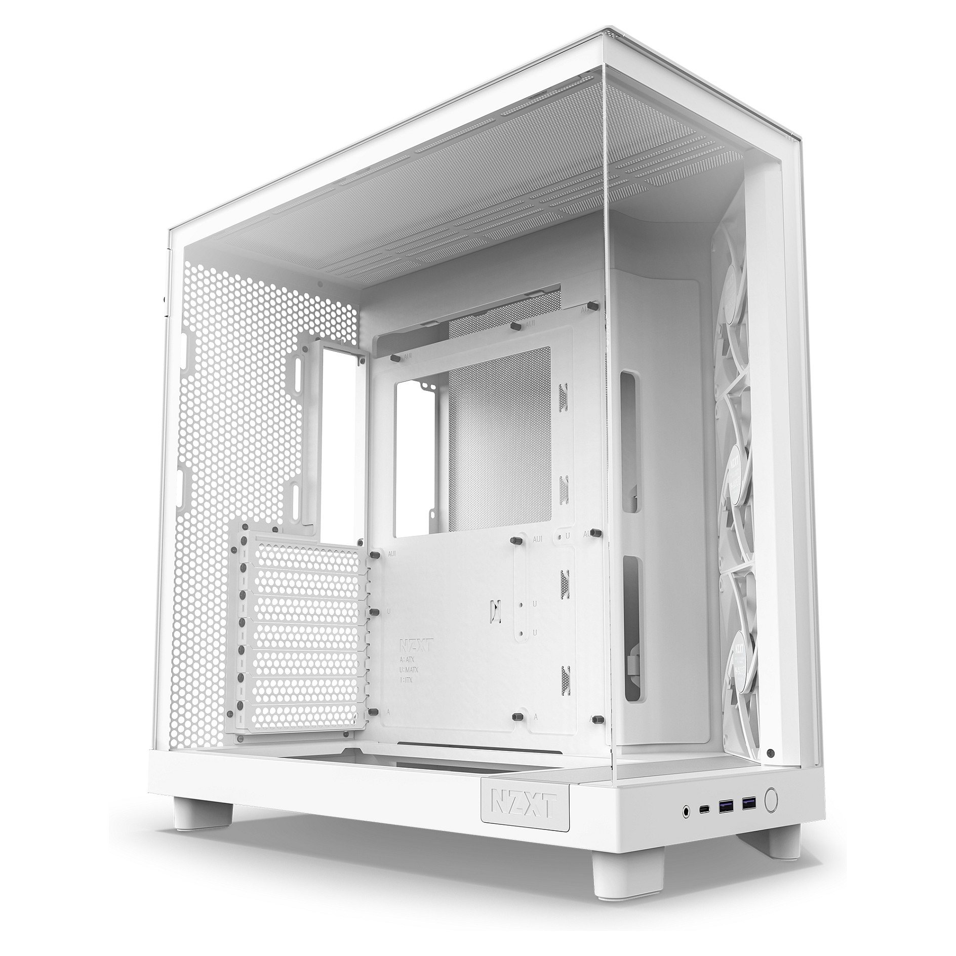 Kasë NZXT H6 Flow CC-H61FW-01 - Bardhë - Figura 2
