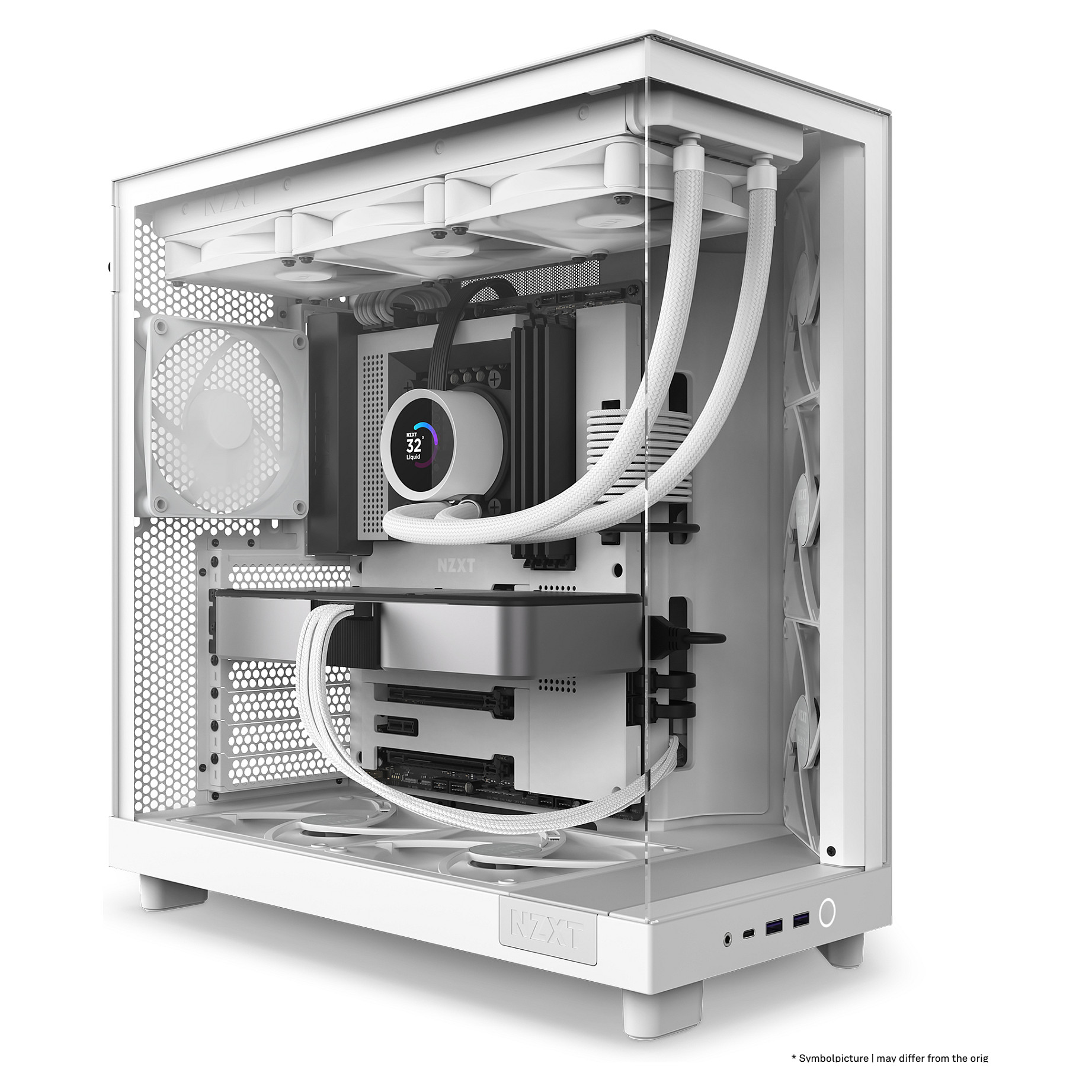 Kasë NZXT H6 Flow CC-H61FW-01 - Bardhë - Figura 3