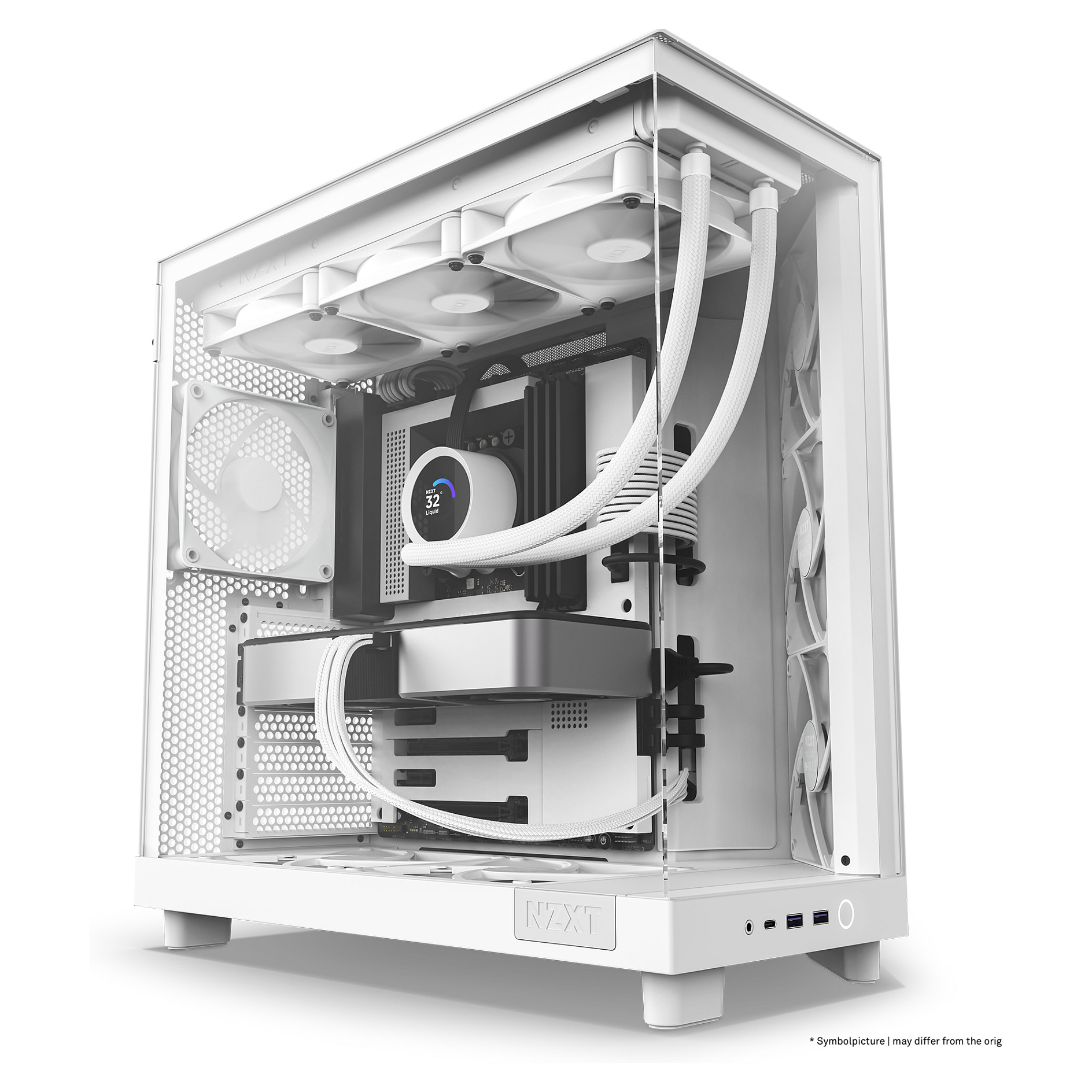 Kasë NZXT H6 Flow CC-H61FW-01 - Bardhë - Figura 4