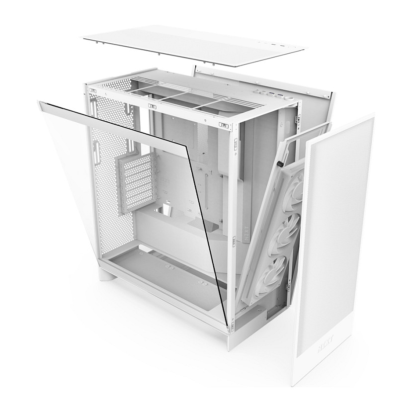 Kasë NZXT H7 Flow RGB CM-H72FW-R1 -Bardhë - Figura 5