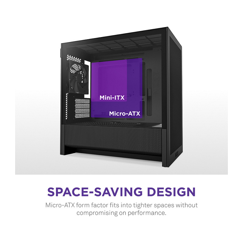 Kasë NZXT H3 Flow CC-H31FB-01 -Zezë - Figura 3