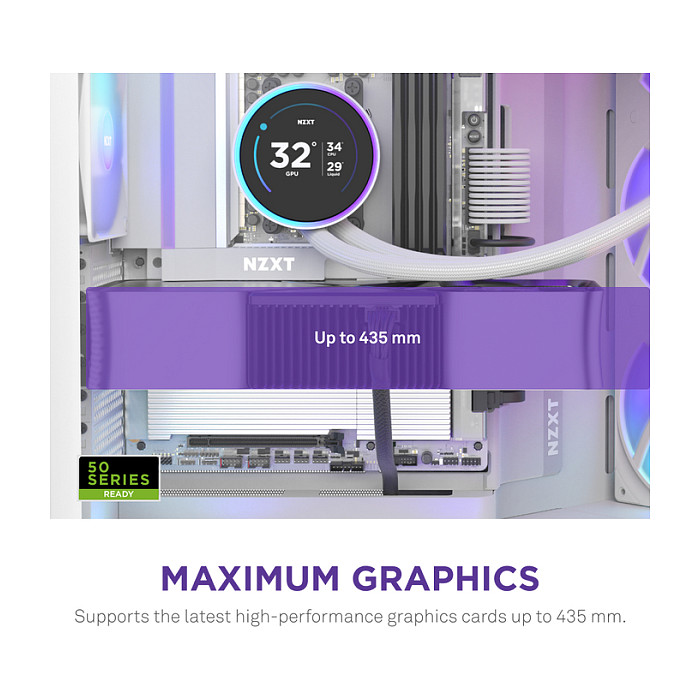 Kasë NZXT H9 Flow RGB CM-H92FW-R1 -Bardhë - Figura 5
