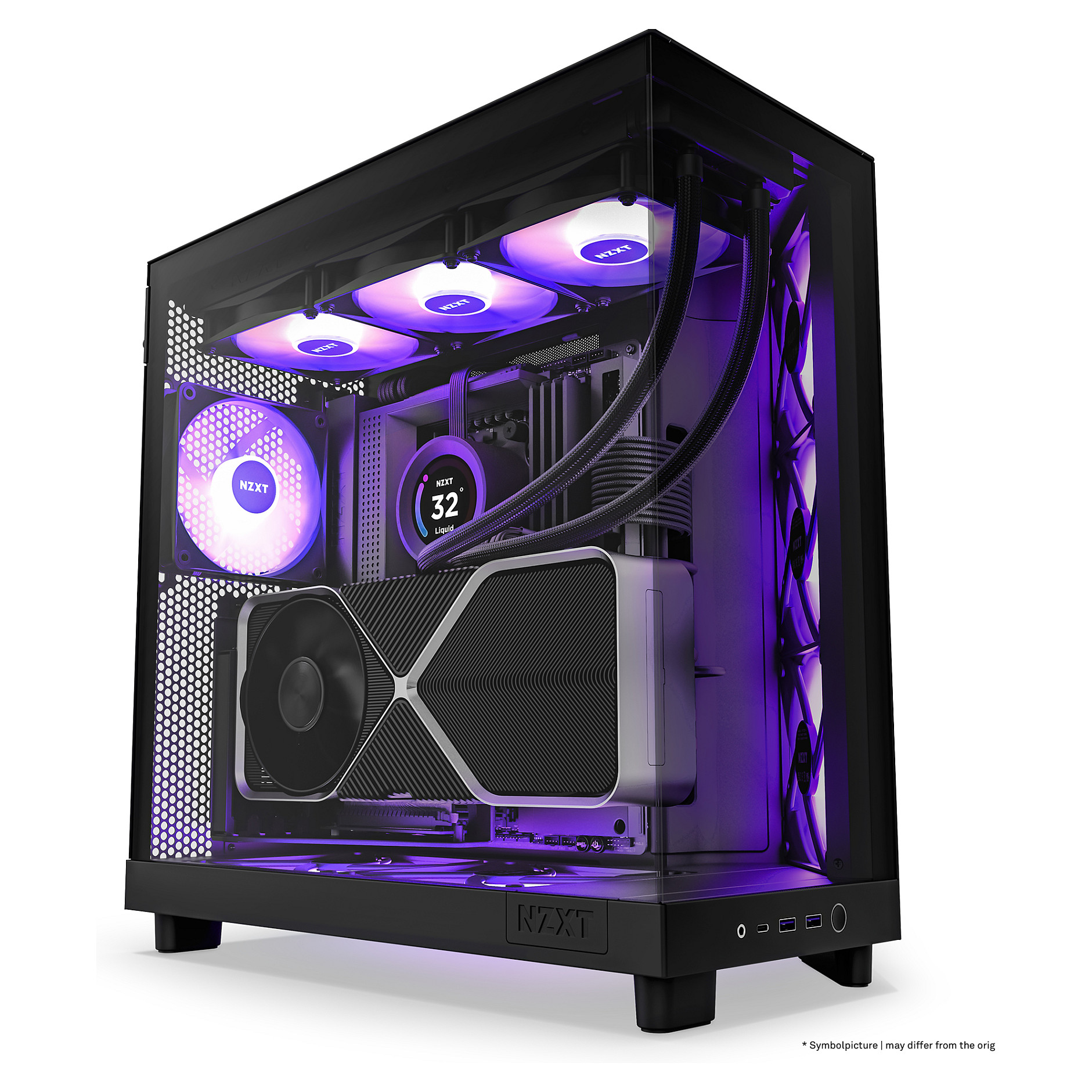 Kasë NZXT H6 Flow RGB CC-H61FB-R -Zezë - Figura 4