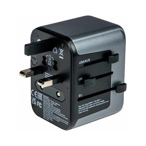 Adapter Verbatim Universal Travel Adapter UTA‑03 / USB‑A / USB‑C - Figura 3