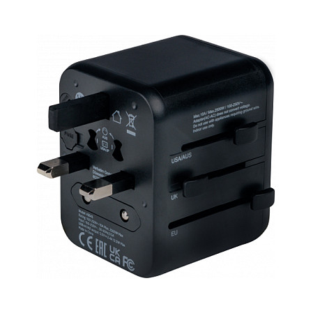 Adapter Verbatim Universal Travel Adapter UTA-01 / 2x USB-A - Figura 3
