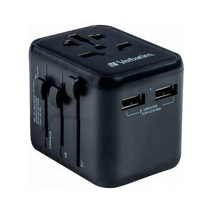 Adapter Verbatim Universal Travel Adapter UTA-01 / 2x USB-A - Figura 5