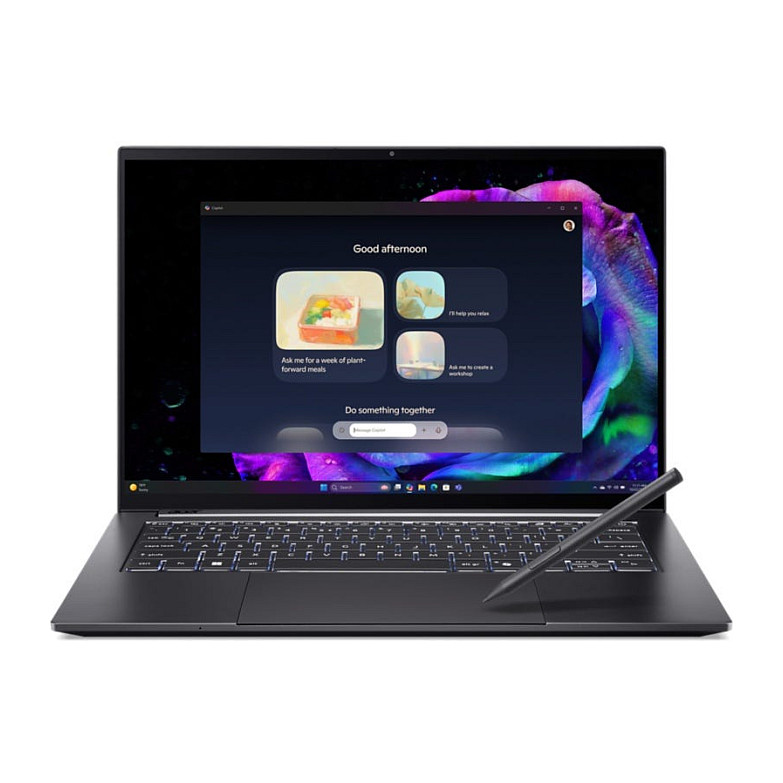 Laptop Acer Swift X SFX14-61G-R56L / RYZ AI R9-365 / 32GB LPDDR5x / 2TB / 14" WQXGA+ OLED Touch 120Hz / RTX5070 8GB / DE - Zezë