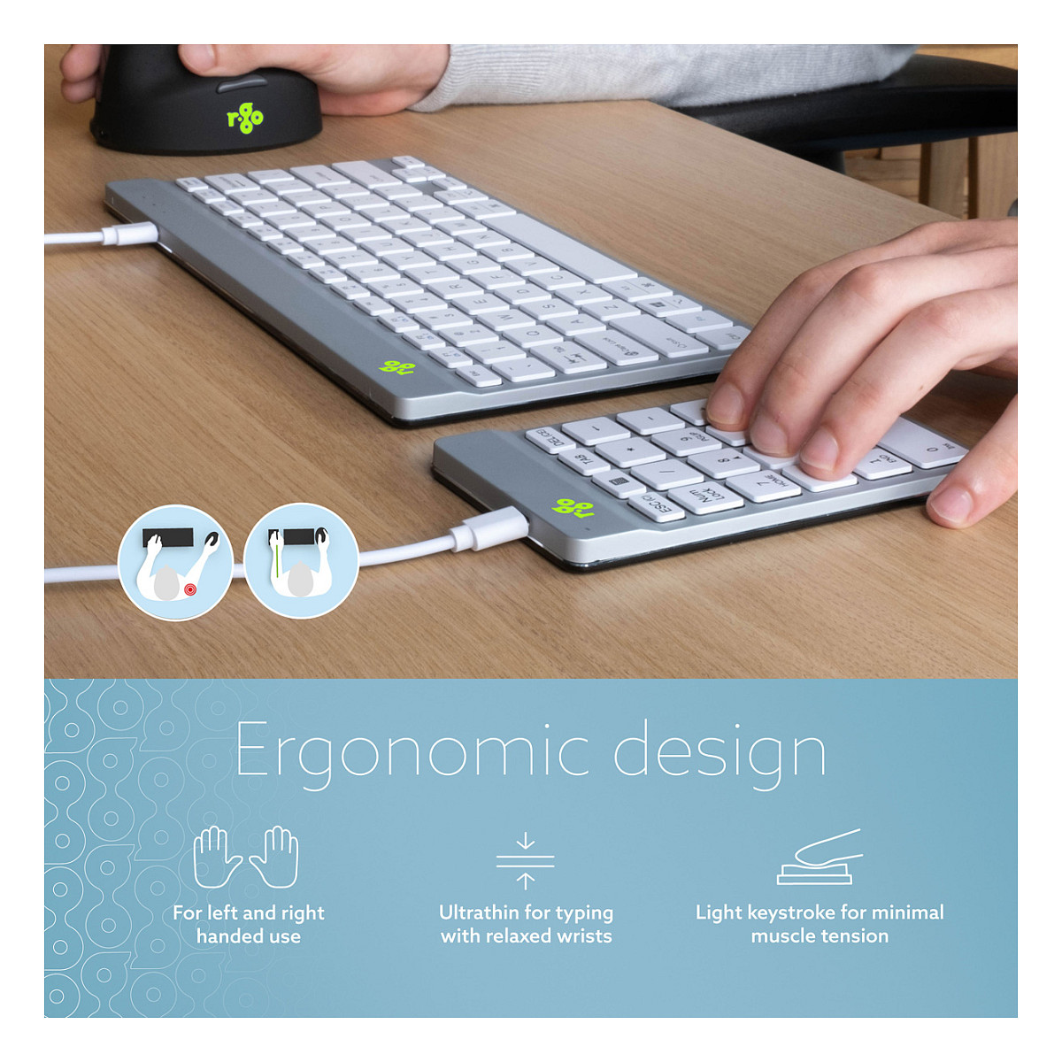 Numpad R‑Go Tools Break - Bardhë - Figura 3