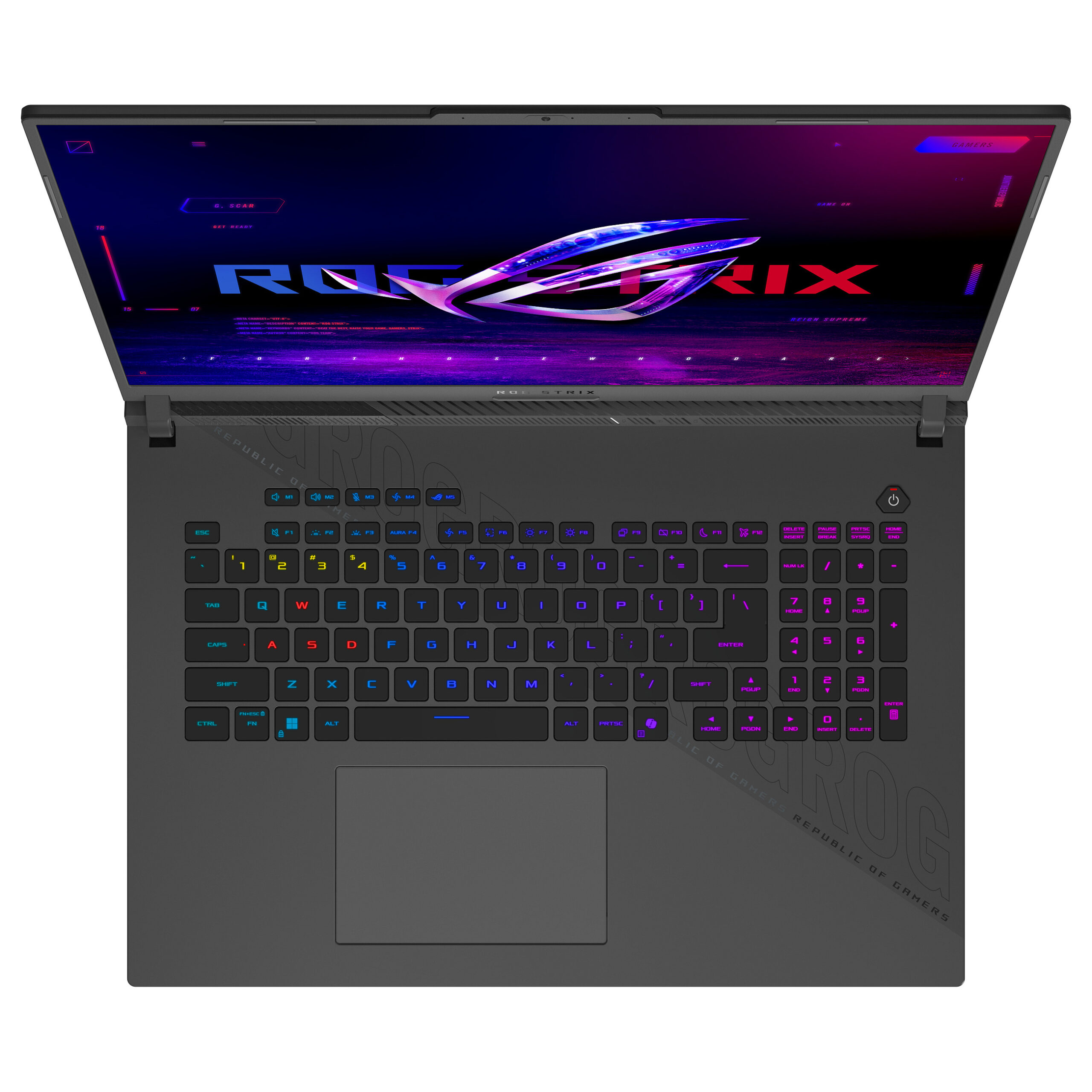 Laptop Gaming Asus ROG Strix 18 G814PM-S8023W / Ryzen 9 8940HX / 32GB DDR5 / 1TB / 18" WUXGA IPS 144Hz / RTX 5060 8GB / DE - Gri - Figura 2