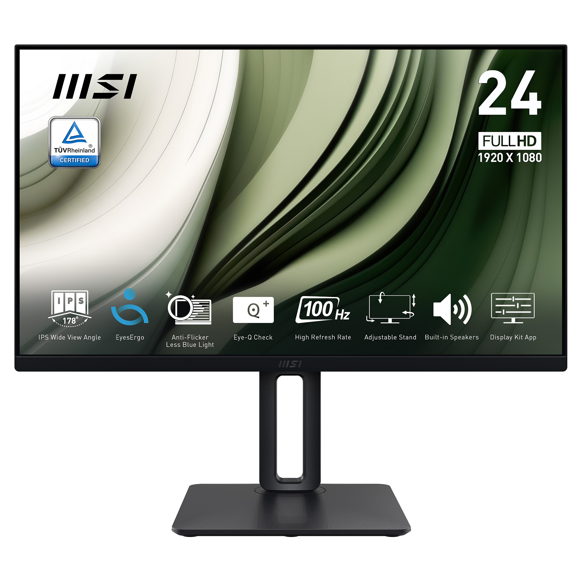 Monitor MSI PRO MP245PG / 23.8"/ Full HD IPS / LCD / 100Hz / 4ms / HDMI+VGA+DP - Zezë