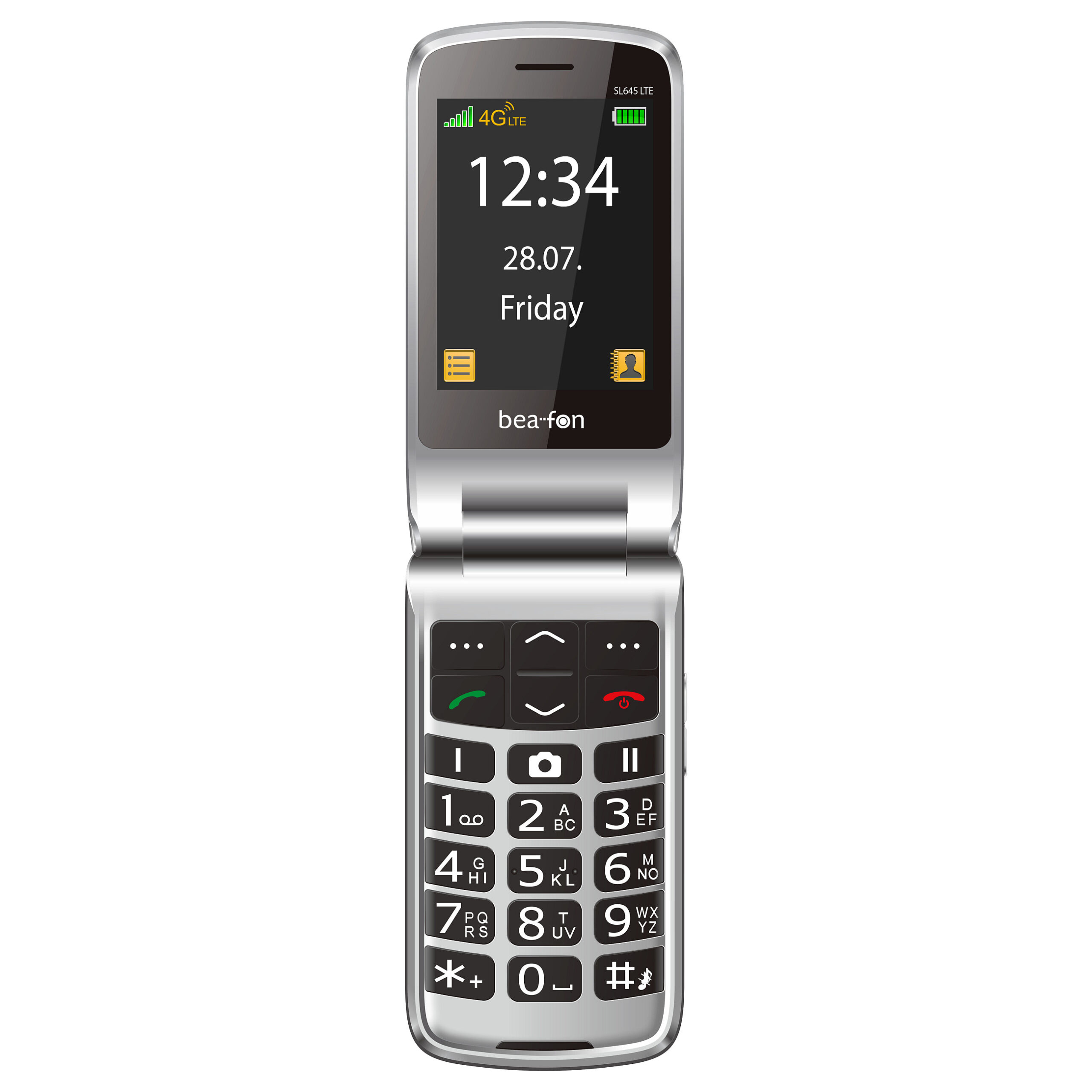 Telefon i thjeshtë Beafon SL645 LTE - Zezë/Argjendi - Figura 2