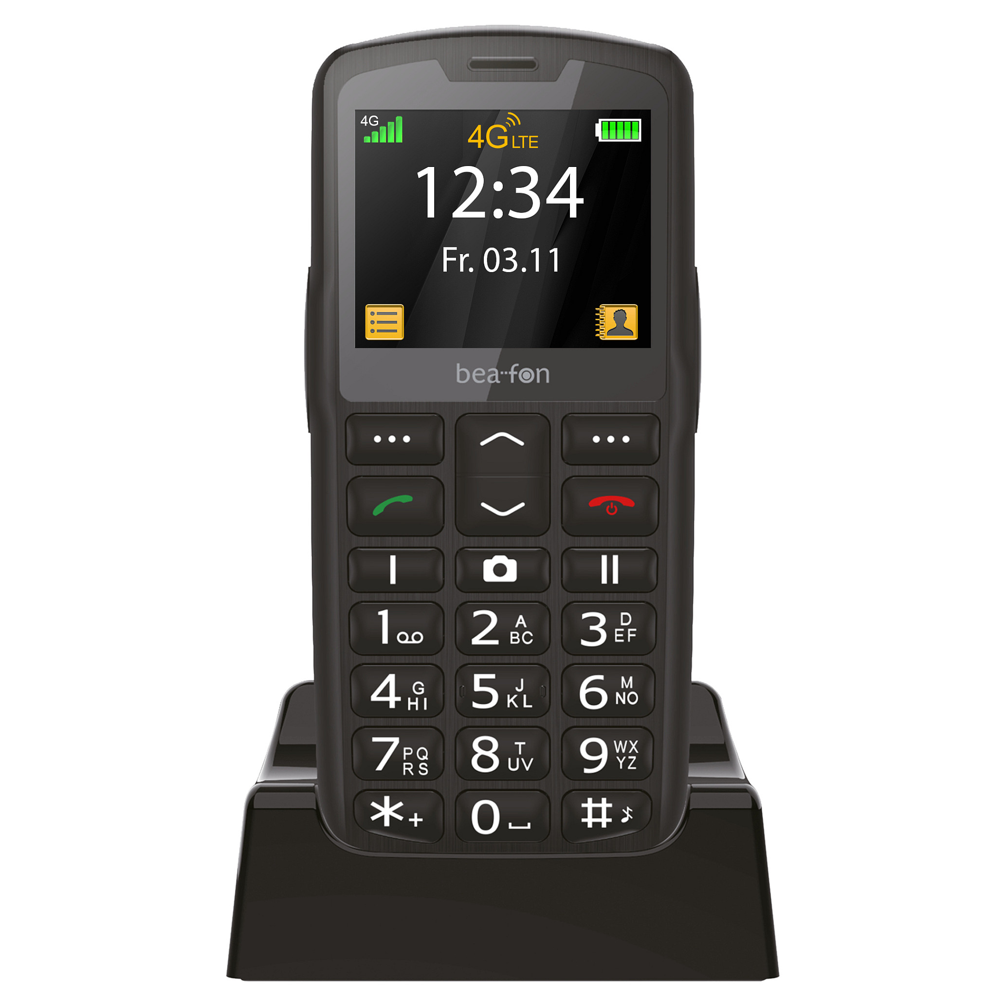Telefon i thjeshtë Beafon SL260 LTE - Zezë / Argjendi