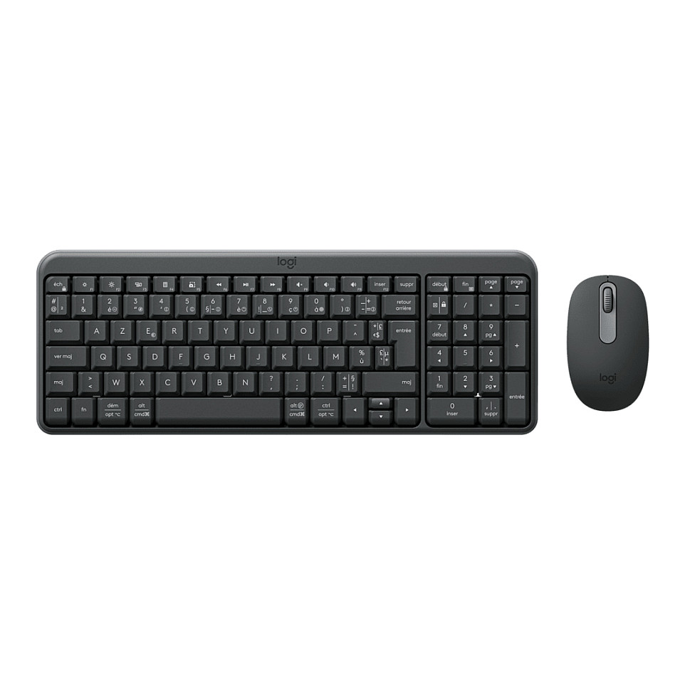 Combo (Tastierë & Maus) Logitech MK250 / Wireless / AZERTY / French Language - Grafit