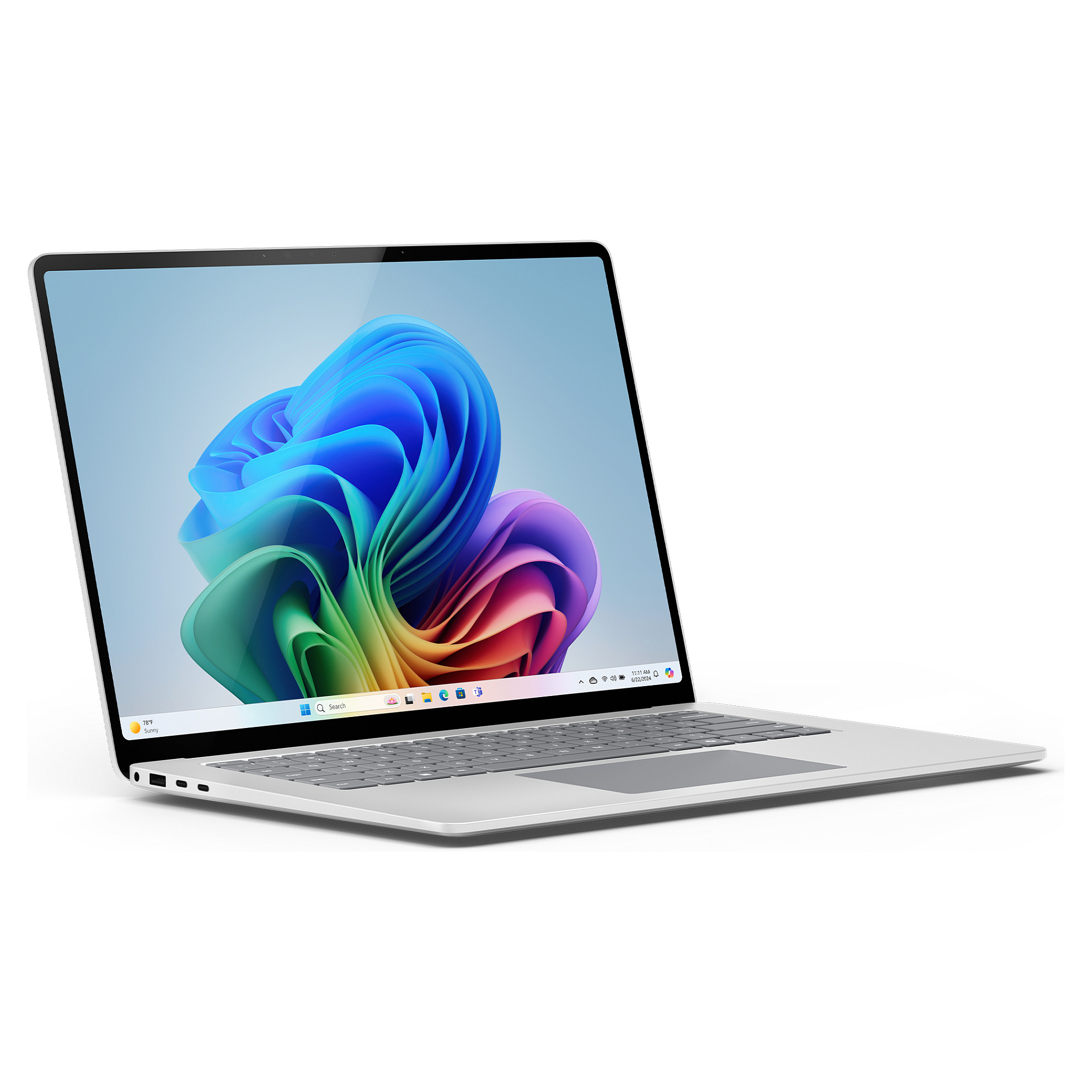 Laptop Microsoft Surface 7.Edition Copilot+PC / Snapdragon X Elite X1E-80-100 / 16GB LPDDR5x / 256GB / 15" QHD Touch 120Hz / Qualcomm Adreno GPU / DE - Platinum - Figura 4