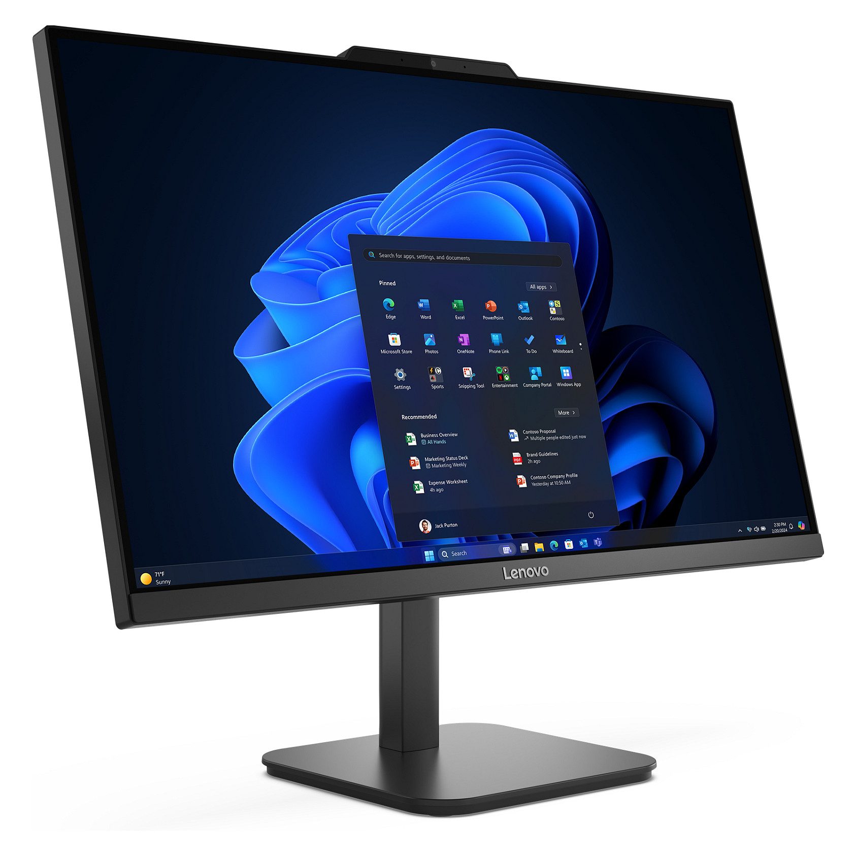 AIO Lenovo ThinkCentre V100 / i3-N305 / 16GB DDR4 / 256GB / 23.8" Full HD IPS / Intel UHD Graphics - Gri - Figura 4