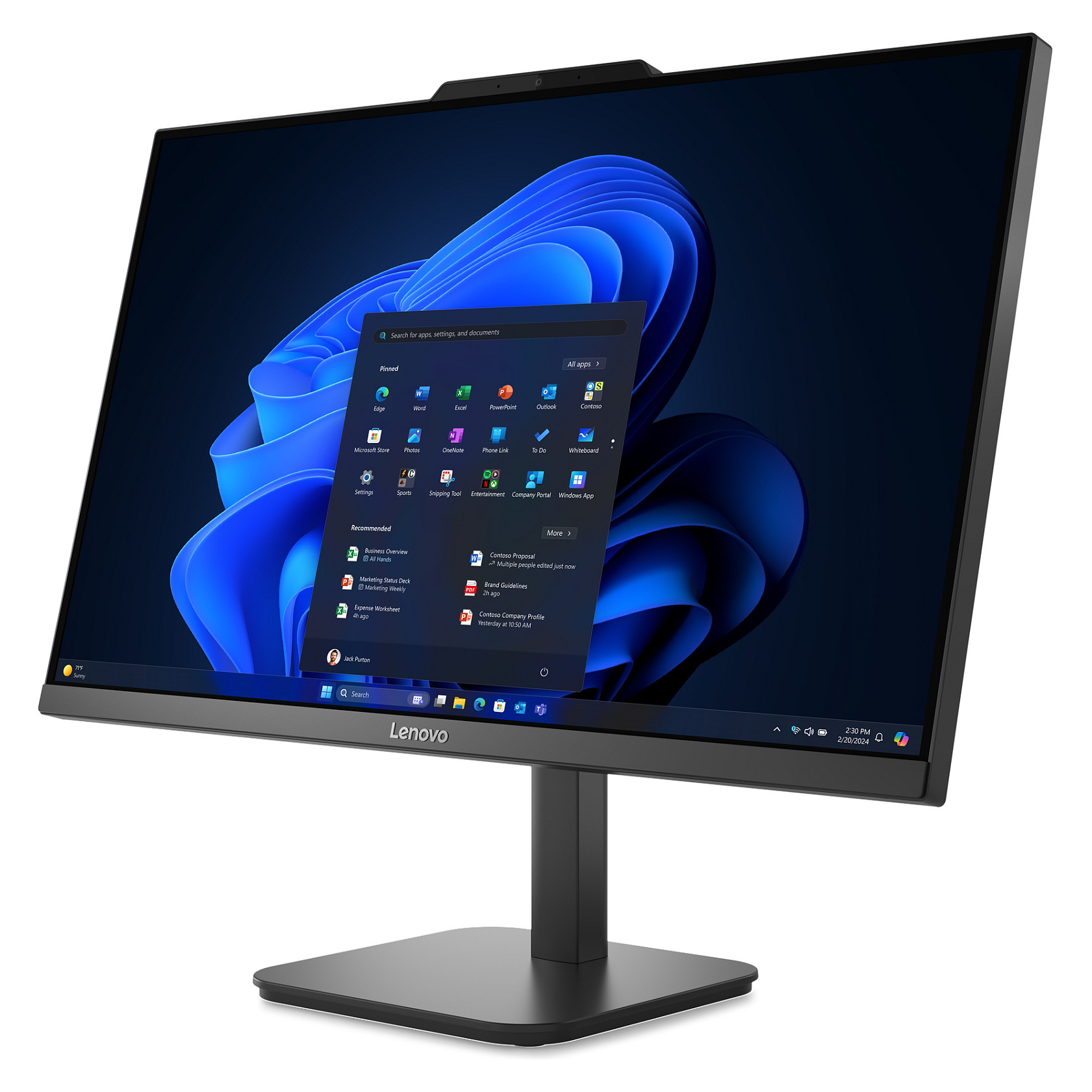 AIO Lenovo ThinkCentre V100 / i3-N305 / 16GB DDR4 / 256GB / 23.8" Full HD IPS / Intel UHD Graphics - Gri - Figura 5