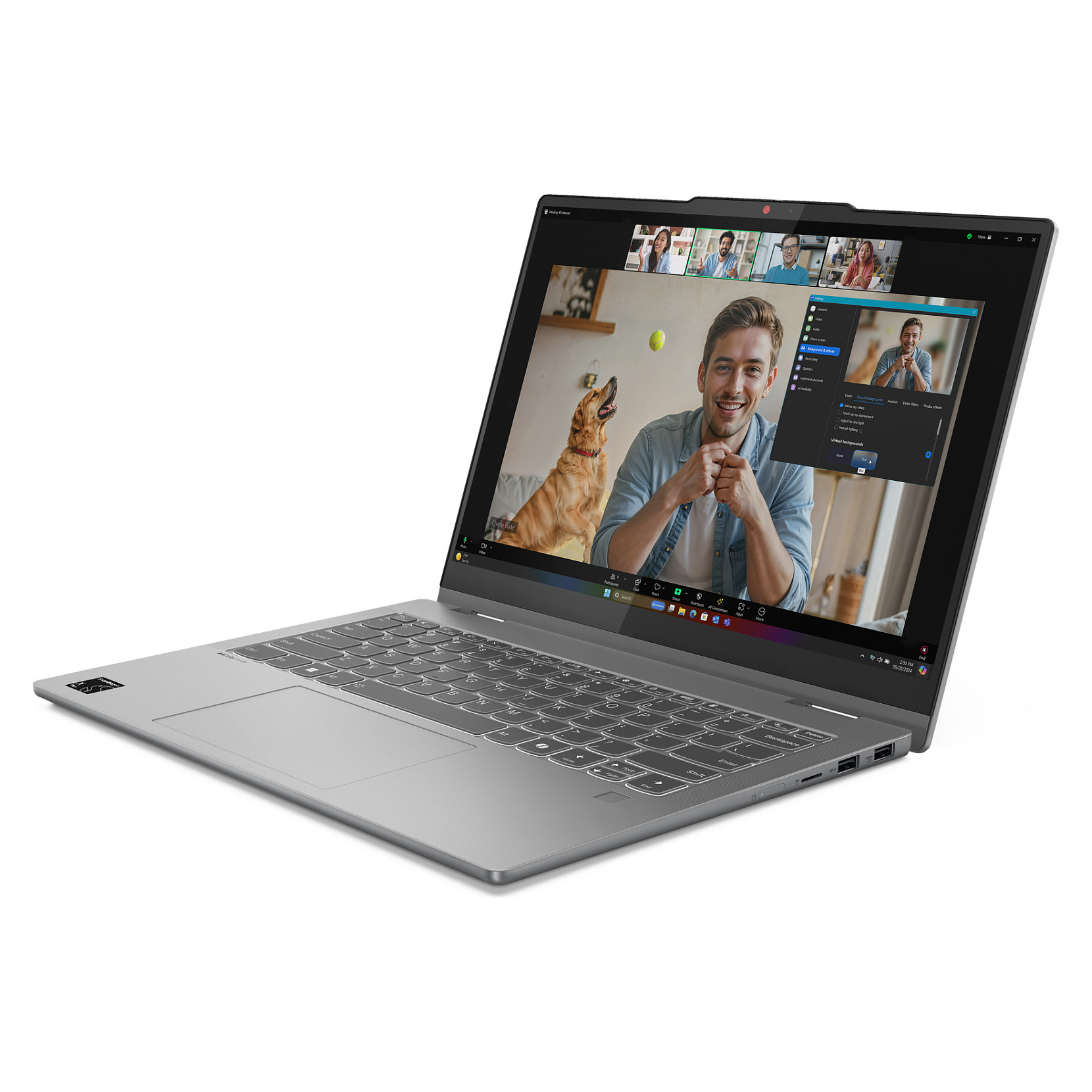 Laptop Lenovo IdeaPad 5 2-in-1 / Qualcomm X1P-42-100 / 24GB LPDDR5x / 1TB / 14" WUXGA OLED Touch 60Hz / Qualcomm Adreno GPU / DE - Luna Grey - Figura 5