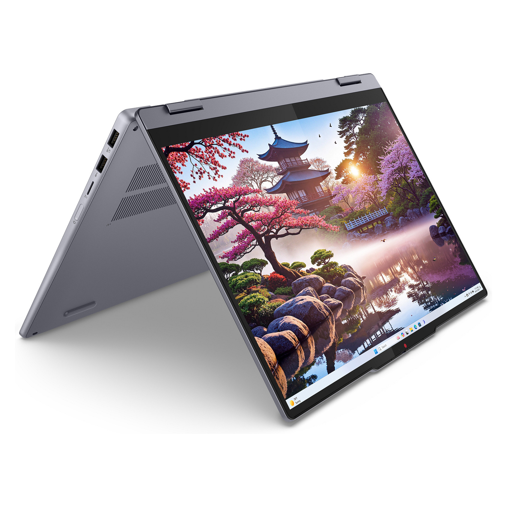 Laptop Lenovo IdeaPad 5 2-in-1/ RYZ AI 5 340 / 16GB LPDDR5x / 512GB / 14" WUXGA IPS AG Touch 60Hz / AMD Radeon 840M / DE - Gri - Figura 2