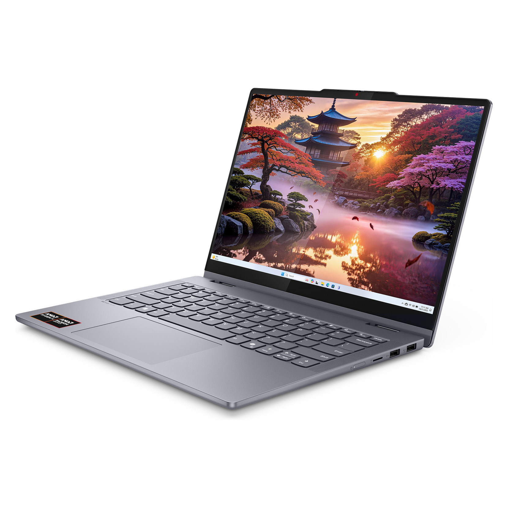 Laptop Lenovo IdeaPad 5 2-in-1/ RYZ AI 5 340 / 16GB LPDDR5x / 512GB / 14" WUXGA IPS AG Touch 60Hz / AMD Radeon 840M / DE - Gri - Figura 5