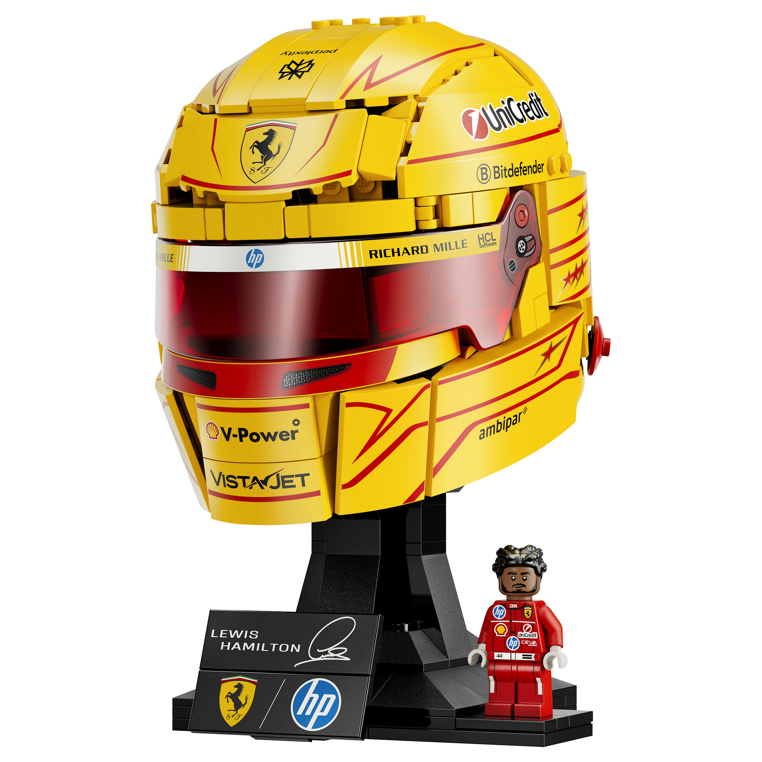 Lego Scuderia Ferrari HP Lewis Hamilton Helmet 43022 - Figura 2