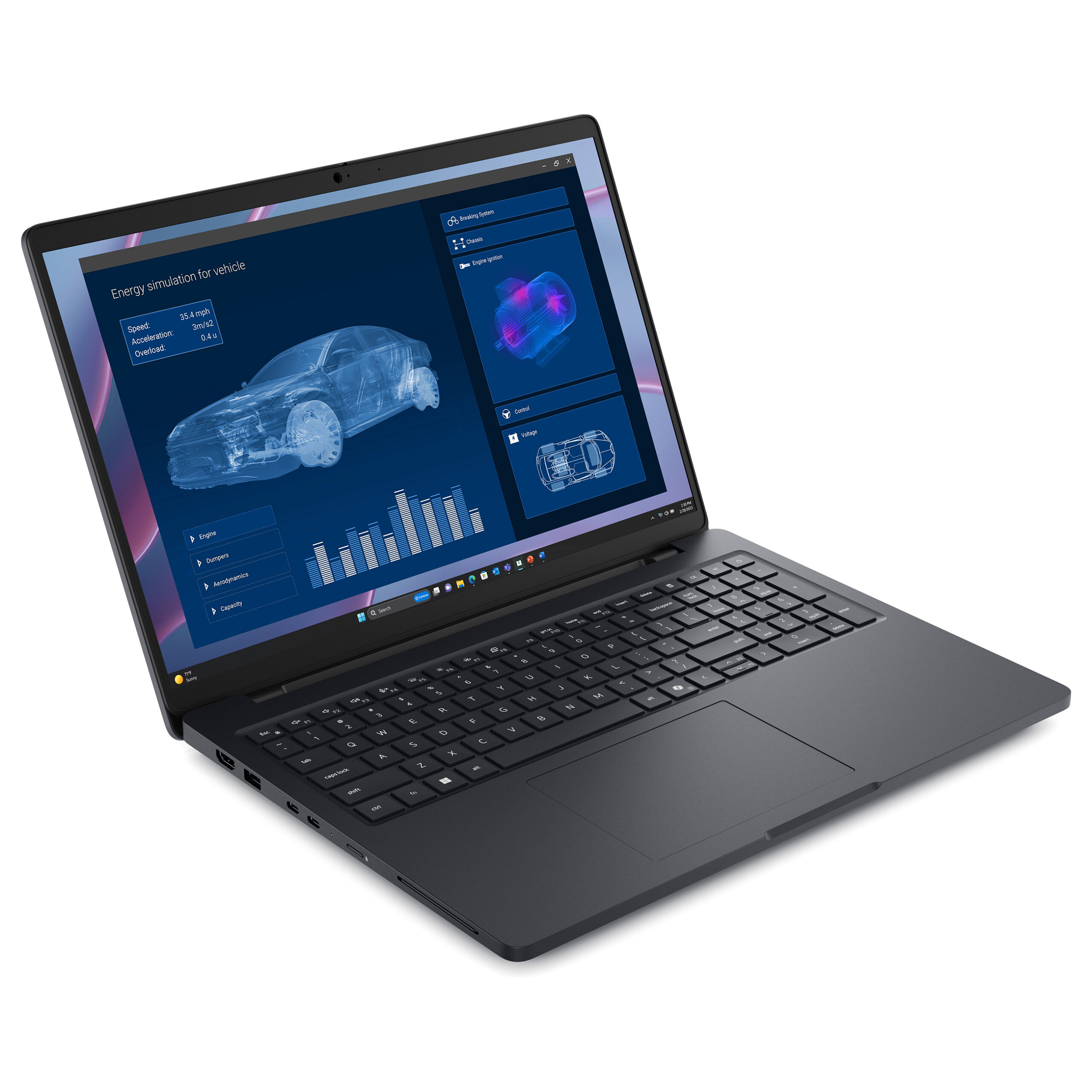 Laptop Dell Pro Max 16 / Ryzen AI 7 Pro 350 / 32GB LPDDR5x / 512GB / 16" Full HD+ WVA AG 60Hz / RTX PRO 500 6GB / DE - Zezë - Figura 2