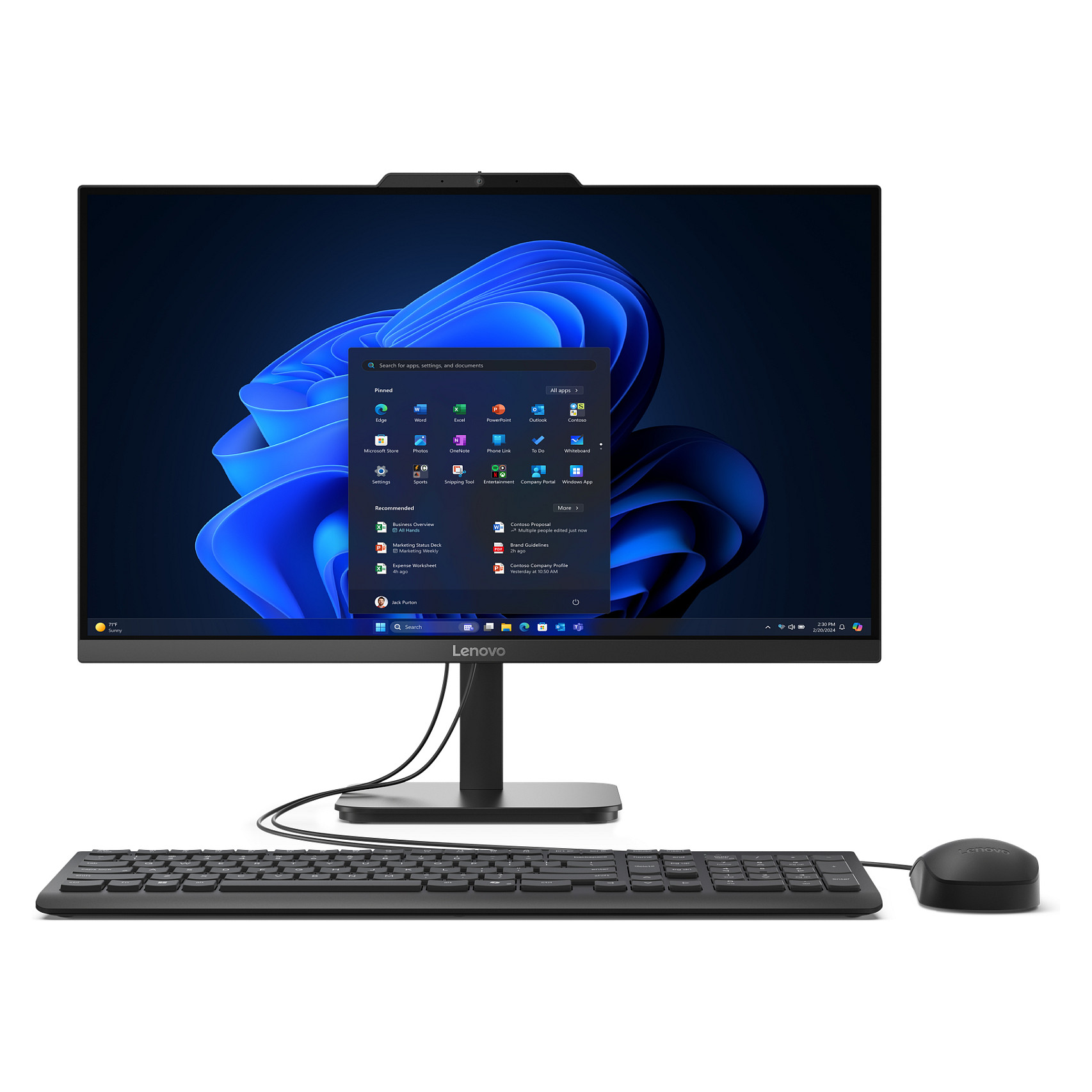 AIO Lenovo ThinkCentre V100 / Intel N100 / 8GB DDR4 / 256GB / 23.8" Full HD IPS / Intel UHD Graphics - Gri