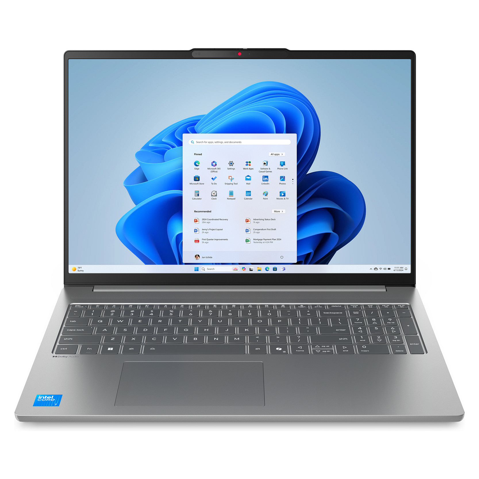 Laptop Lenovo IdeaPad 5 Slim / Core 7 -240H / 24GB DDR5 / 1TB / 16" WUXGA IPS 60Hz / Intel Graphics/ DE - Argjendi - Figura 2