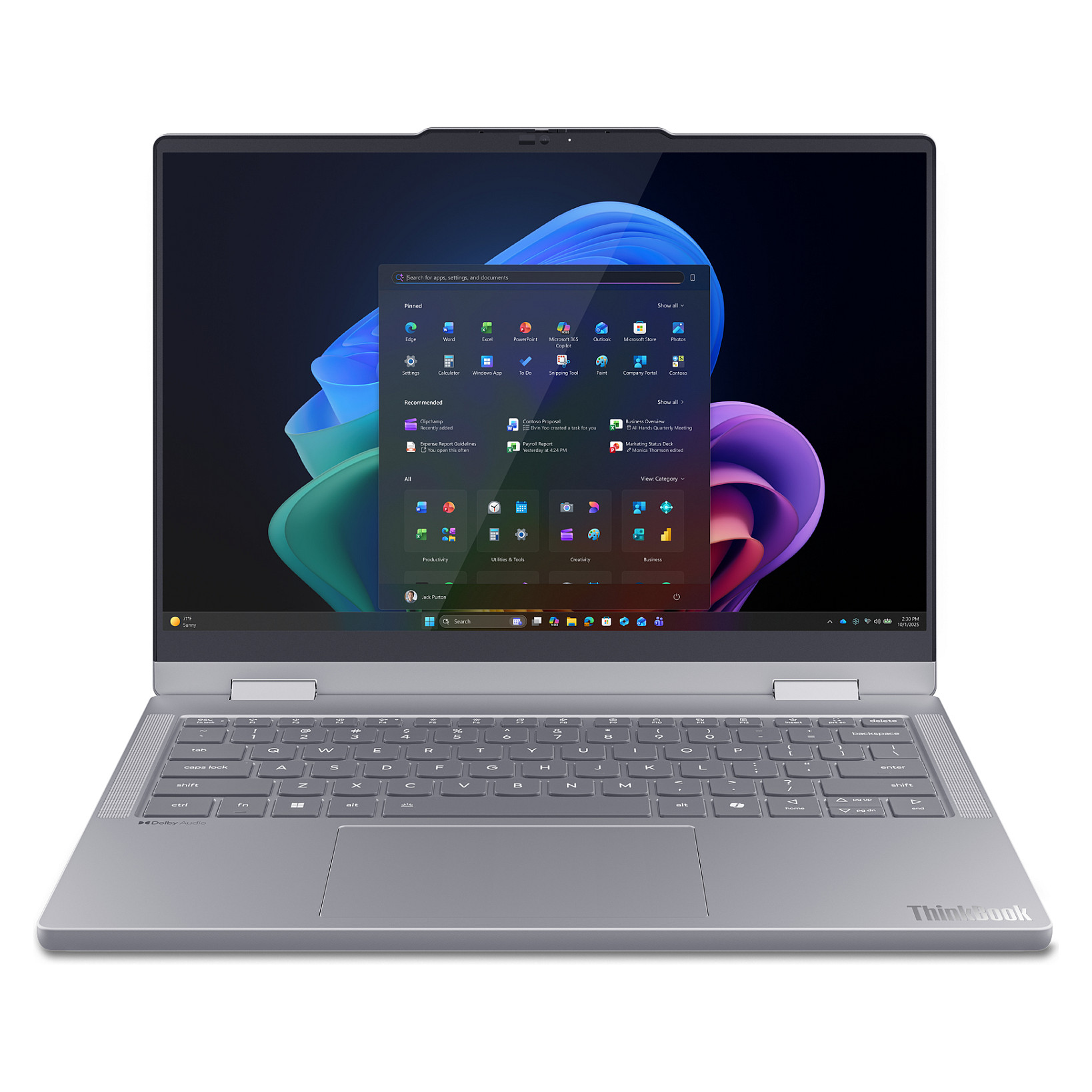 Laptop Lenovo ThinkBook 14 2in1 G6 / Ultra 7 355 / 32GB DDR5 / 512GB / 14" WUXGA IPS Touch 60Hz / Intel Graphics / DE - Gri