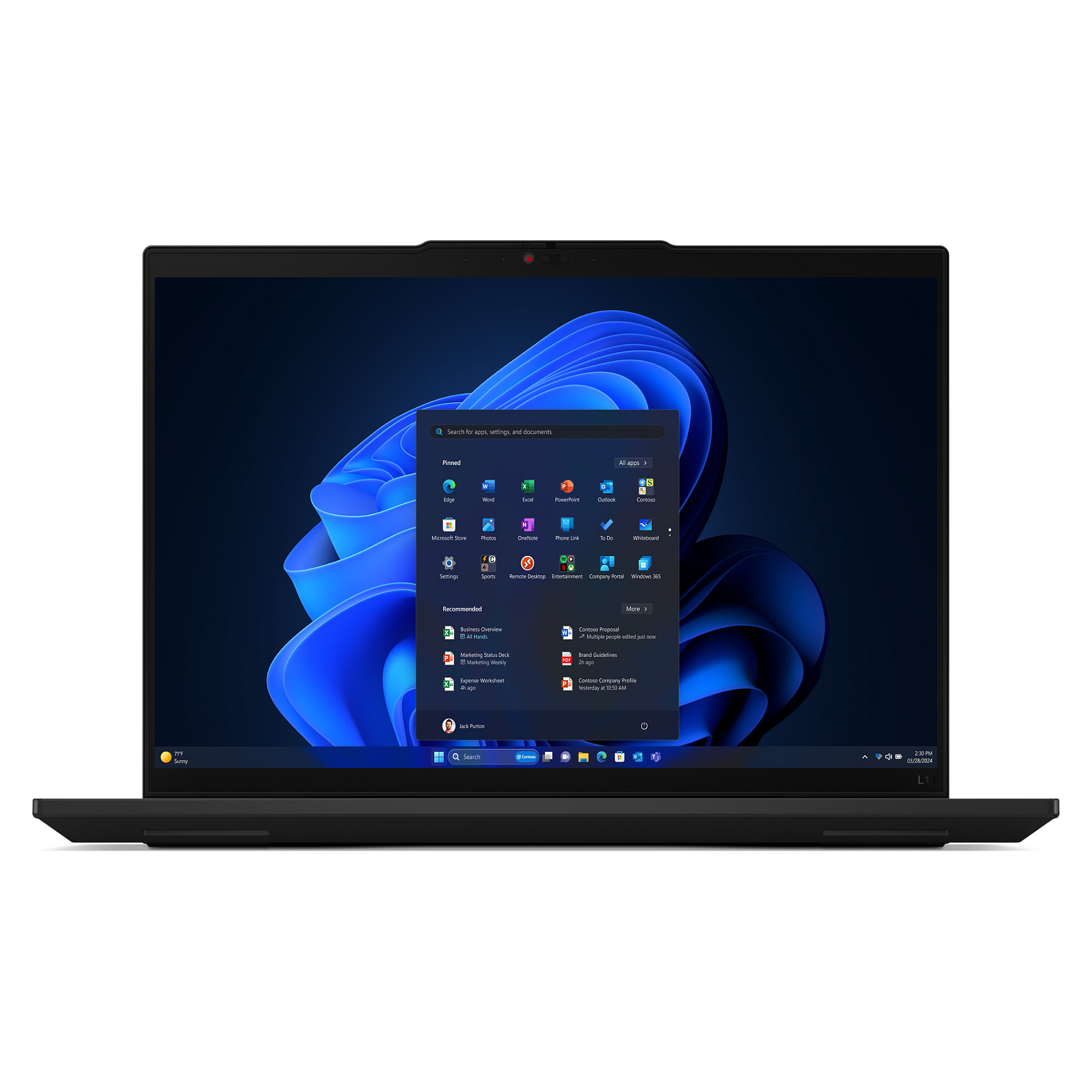 Laptop Lenovo ThinkPad L14 G5 / Ultra 5-125U / 16GB DDR5 / 256GB / 14" WUXGA IPS AG Touch / Intel Graphics / DE - Zezë - Figura 2