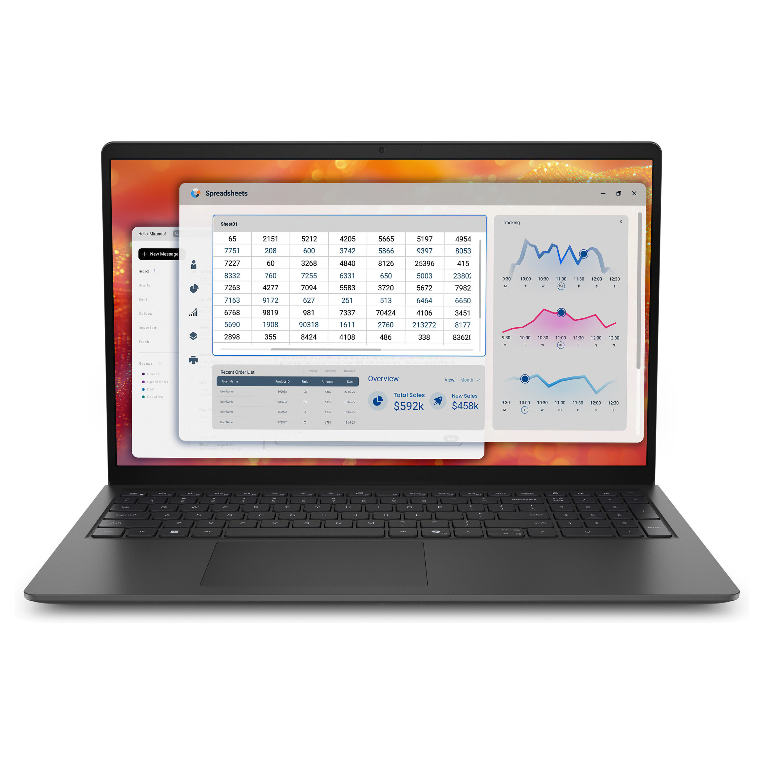Laptop Dell Pro Essential 15 PV15265 / RYZ5 130 / 16GB DDR5 / 512GB / 15.6" Full HD WVA AG 60Hz / AMD Radeon 660M / DE - Zezë - Figura 3