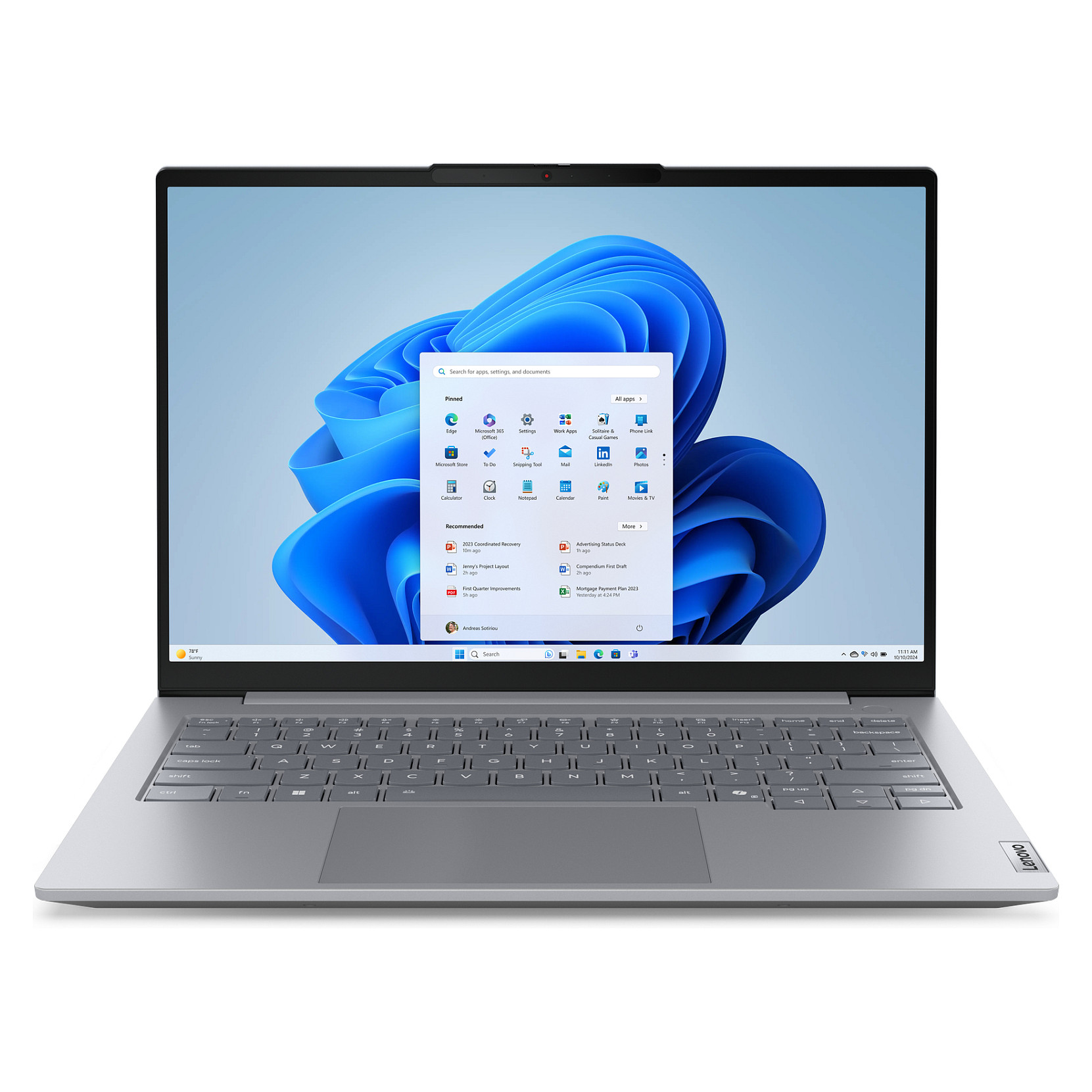 Laptop Lenovo ThinkBook16 G8 / Ultra 5 135H / 16GB DDR5 / 512GB / 14" WUXGA IPS AG 60Hz / Intel Arc Graphics / DE - Gri e Hapur