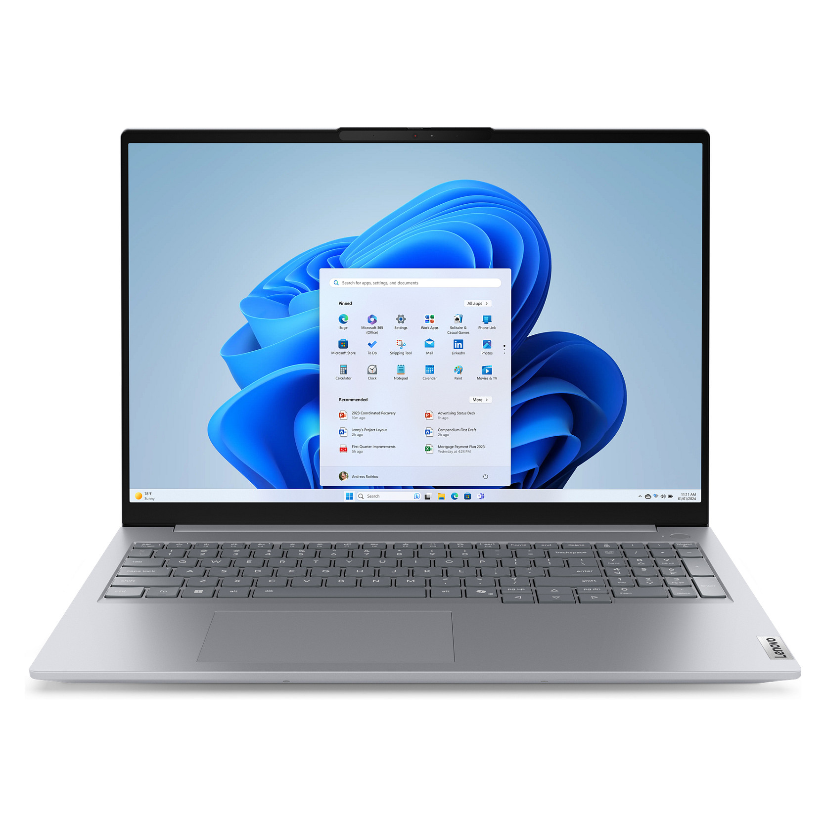Laptop Lenovo ThinkBook16 G8 / Ultra 5 135H / 16GB DDR5 / 512GB / 16" WUXGA IPS AG 60Hz / Intel Arc Graphics / DE - Gri e Hapur