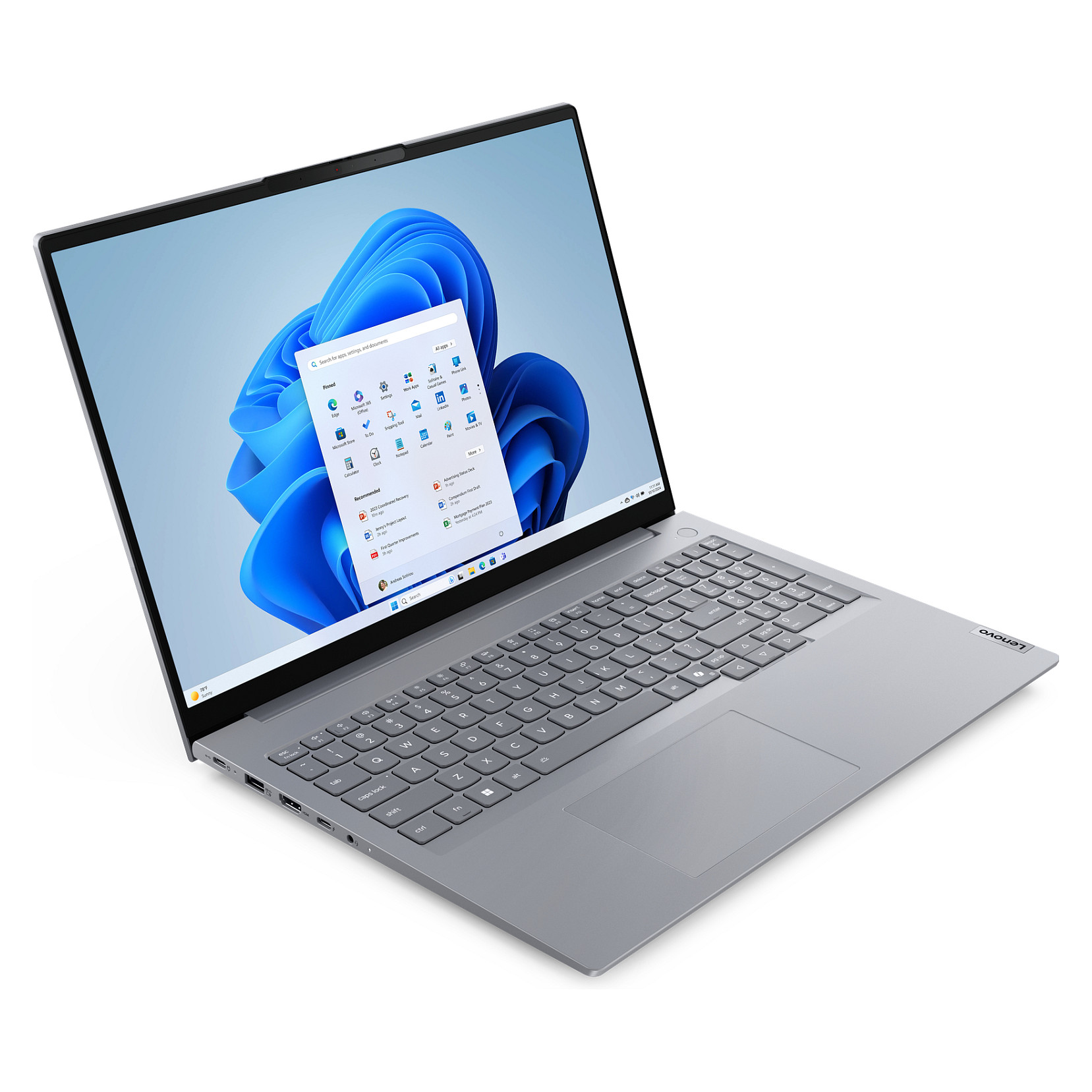 Laptop Lenovo ThinkBook16 G8 / Ultra 5 135H / 16GB DDR5 / 512GB / 16" WUXGA IPS AG 60Hz / Intel Arc Graphics / DE - Gri e Hapur - Figura 2