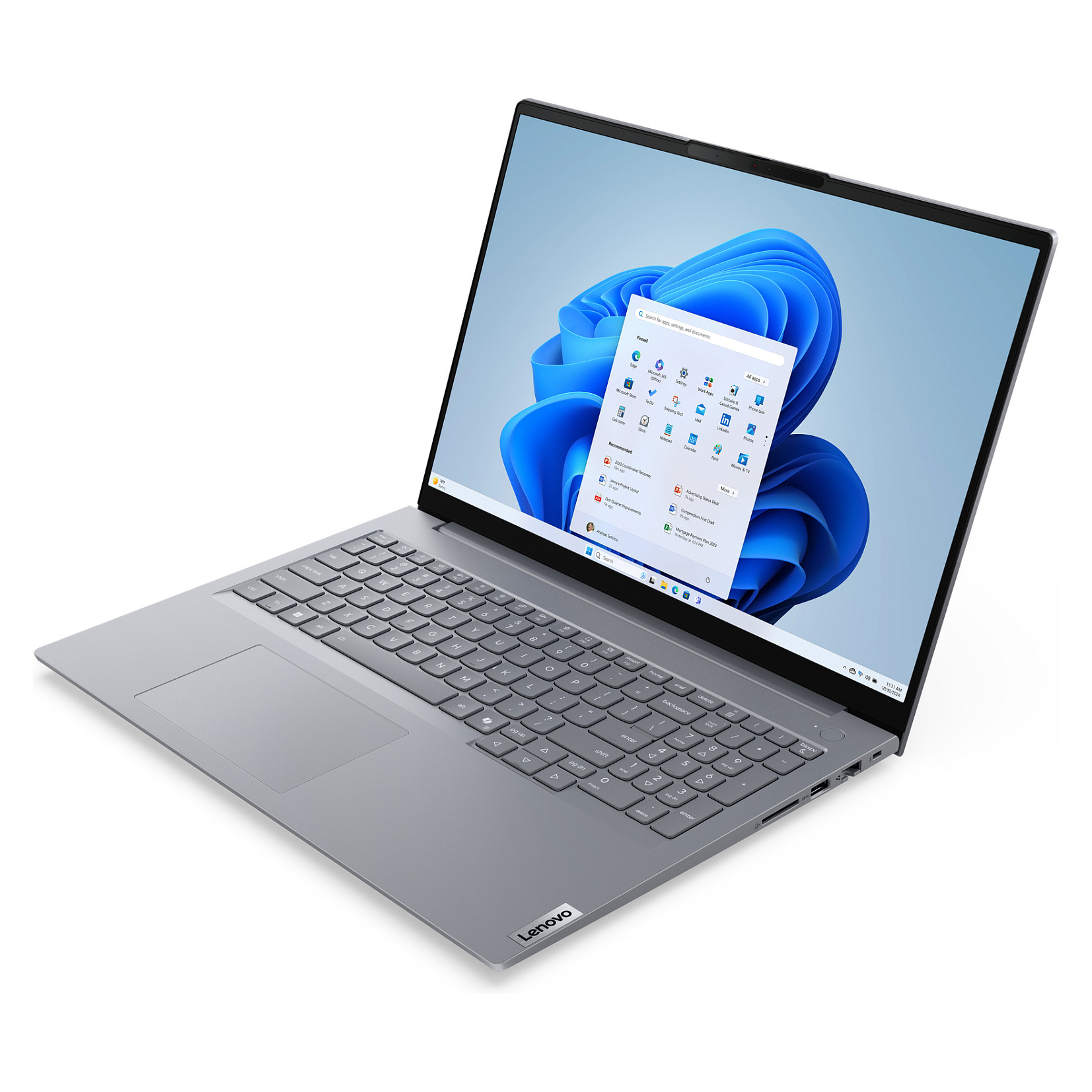 Laptop Lenovo ThinkBook16 G8 / Ultra 5 135H / 16GB DDR5 / 512GB / 16" WUXGA IPS AG 60Hz / Intel Arc Graphics / DE - Gri e Hapur - Figura 3