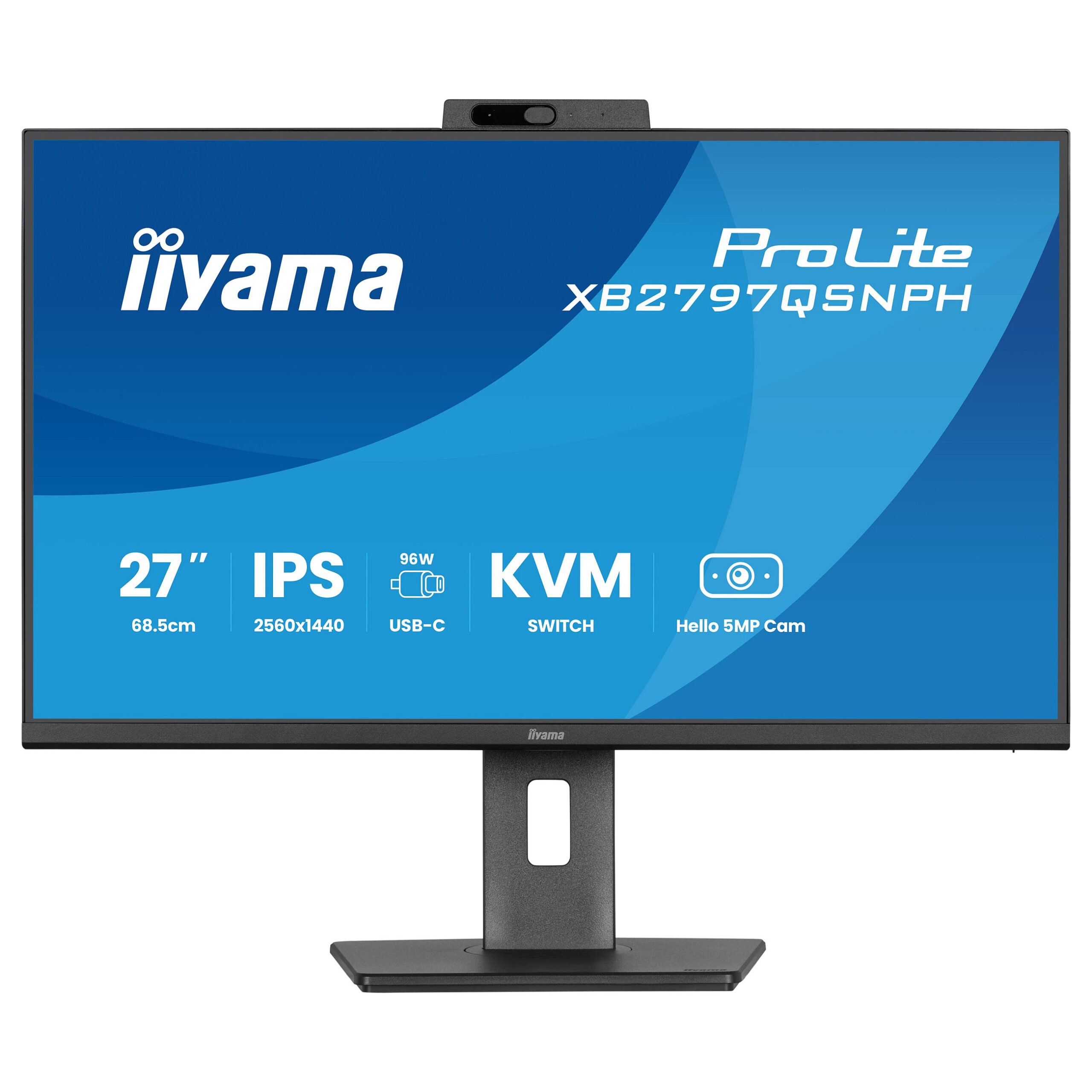 Monitor iiyama ProLite XB2797QSNPH-B1 / 27"/ Quad HD IPS / 75Hz / 1ms / HDMI+USB-C+DP - Zezë - Figura 3