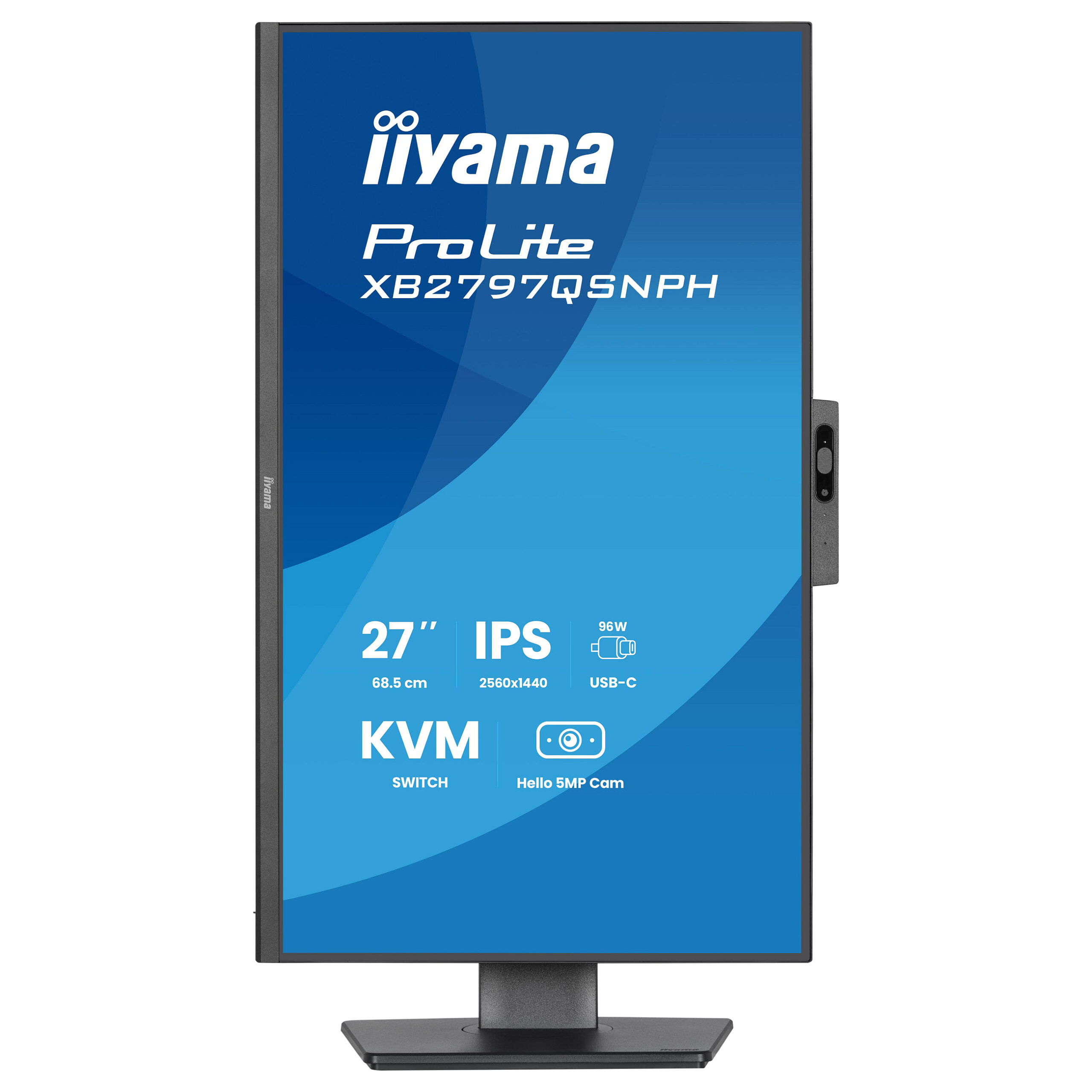 Monitor iiyama ProLite XB2797QSNPH-B1 / 27"/ Quad HD IPS / 75Hz / 1ms / HDMI+USB-C+DP - Zezë - Figura 4