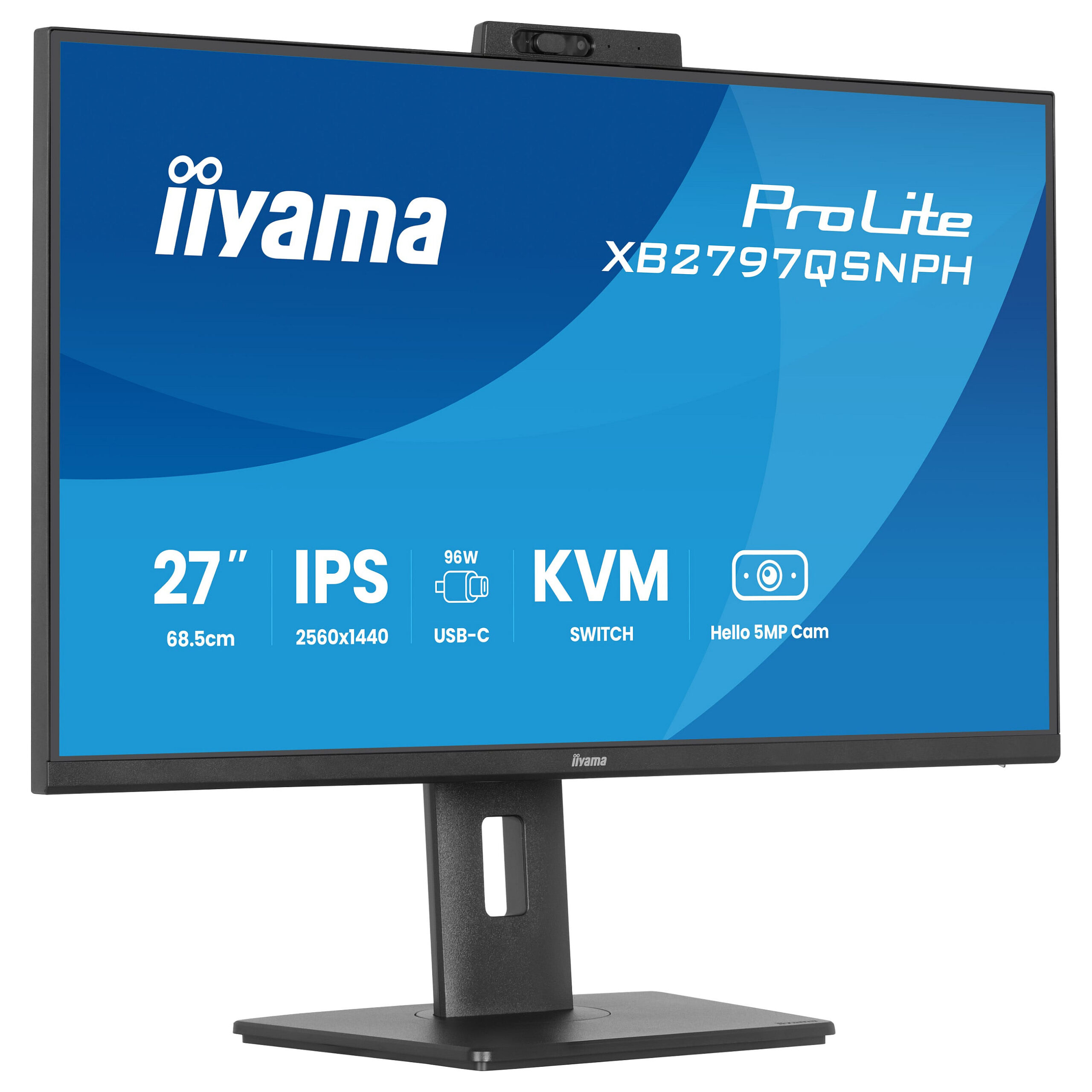 Monitor iiyama ProLite XB2797QSNPH-B1 / 27"/ Quad HD IPS / 75Hz / 1ms / HDMI+USB-C+DP - Zezë - Figura 5