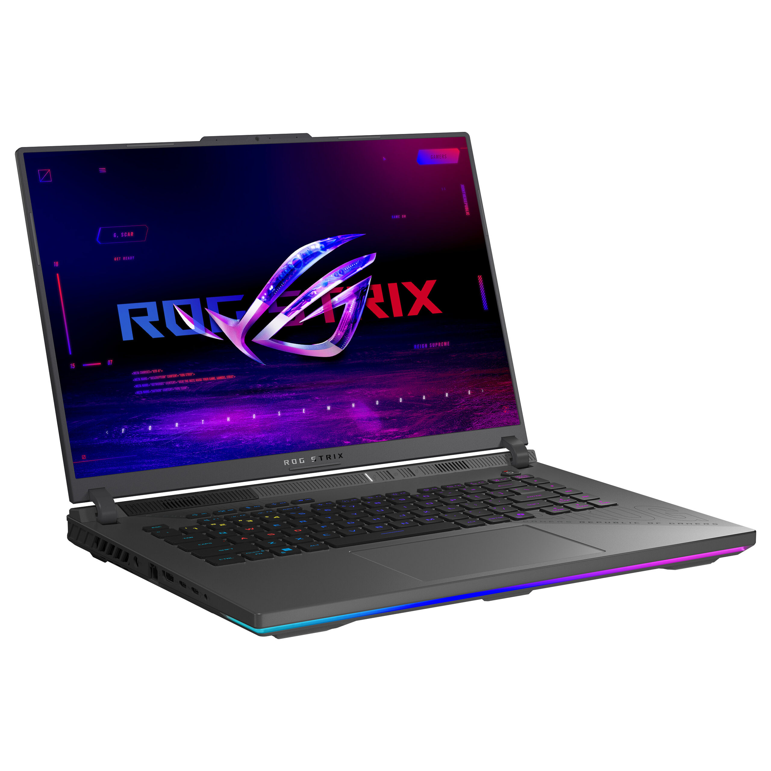 Laptop Gaming Asus ROG Strix G16 G614PP-RV031W / Ryzen 9 8940HX / 16GB DDR5 / 1TB / 16" WUXGA IPS 165Hz / RTX 5070 8GB / DE -Gri - Figura 3