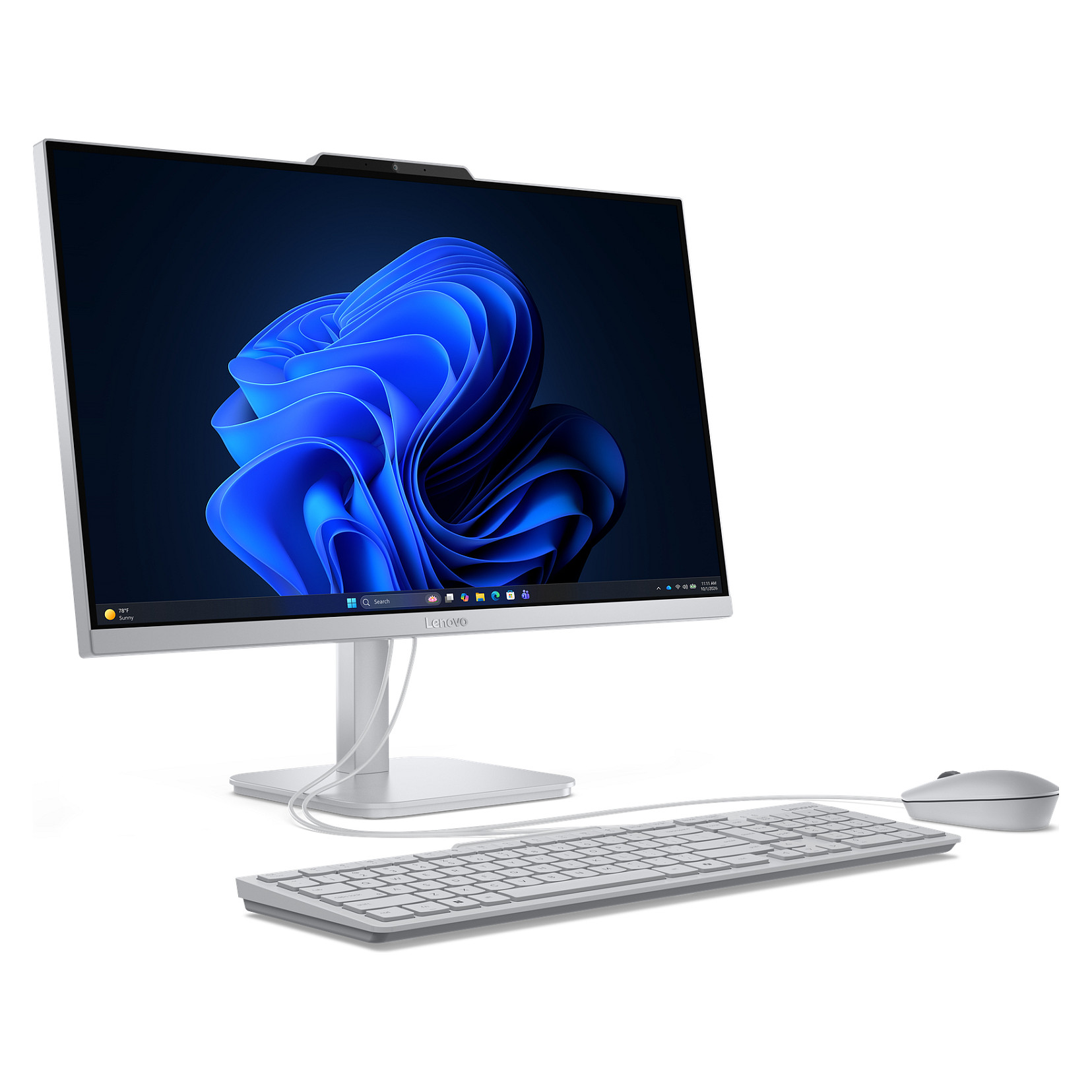 AIO Lenovo IdeaCentre A105 24 / Ryzen 5 40 / 8GB LPDDR5 / 512GB / 23.8" Full HD IPS / AMD Radeon 610M - Argjendi - Figura 3