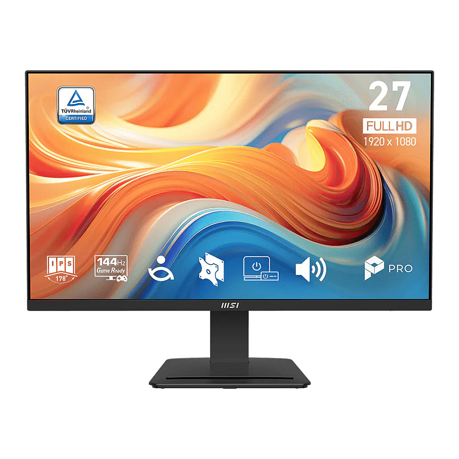 Monitor MSI PRO MP273DE E14A / 27"/ Full HD IPS / 144Hz / 1ms / HDMI+VGA+DP - Zezë