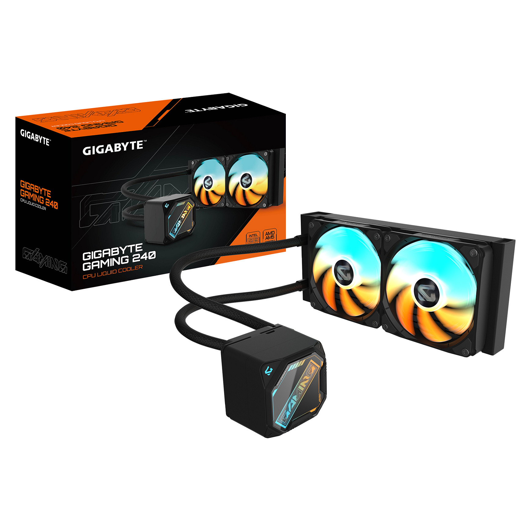 Ftohës për Procesor Gigabyte GAMING 240 – AiO Liquid Cooling / 240mm Radiator / ARGB