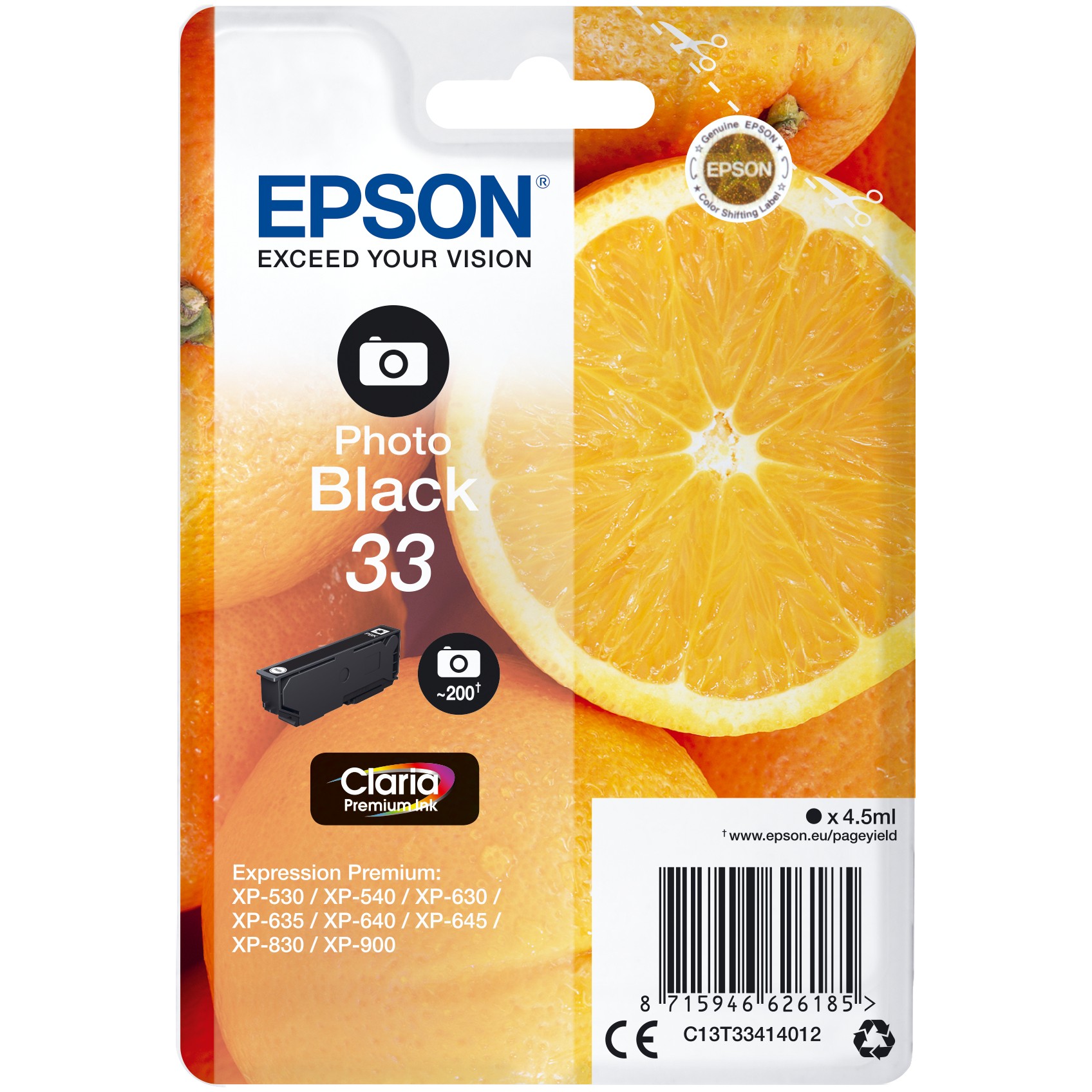 Epson 33 Photo black NEUE VERPACKUNG