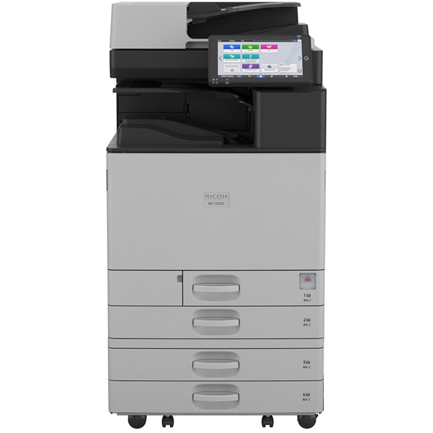 Printer i madh Laser me Ngjyra Ricoh IM C2010 3-in-1 / Print, Copy, Scan / A3 / 20 faqe/min / 10.1" / USB, Gigabit Ethernet, Bluetooth - Hiri / zezë