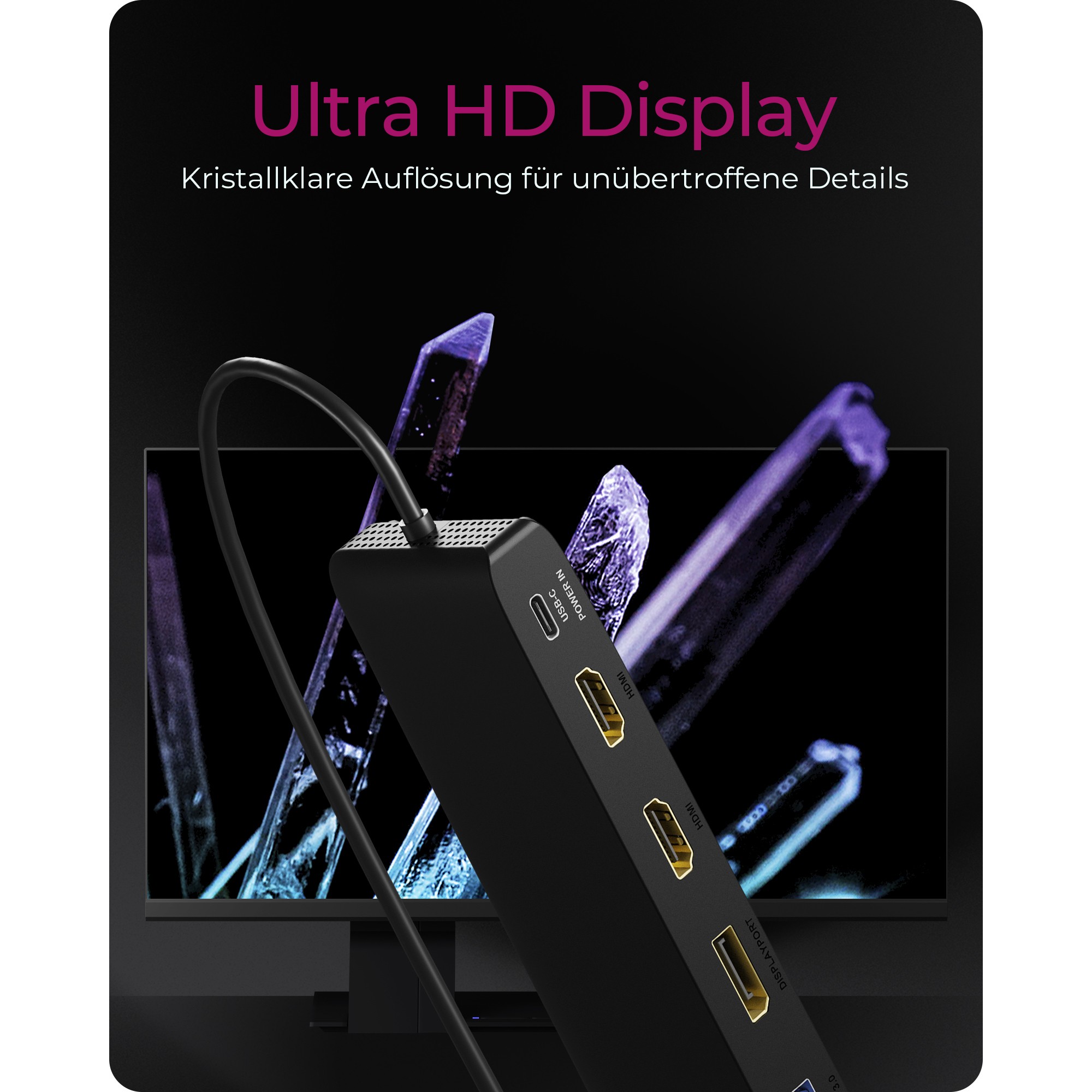 Stacioni i ankorimit ICY BOX IB-DK2116-C USB-C 11-në-1 PD 100W Stacion Ankorimi - Figura 2