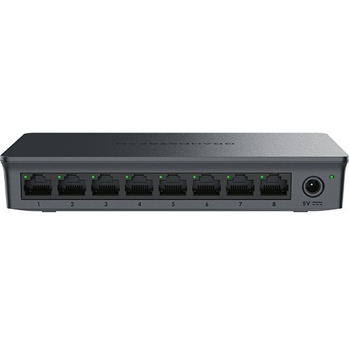 Grandstream GWN7701 8-Port Gigabit Unmanaged Network Switch | 8× Gigabit RJ45 | 16Gbps Switching Capacity | QoS | IGMP Snooping