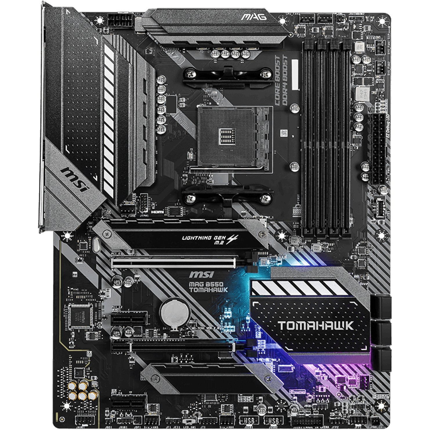 Pllakë Amë AMD MSI B550 TOMAHAWK ATX / AM4 / HDMI+DP - Figura 2