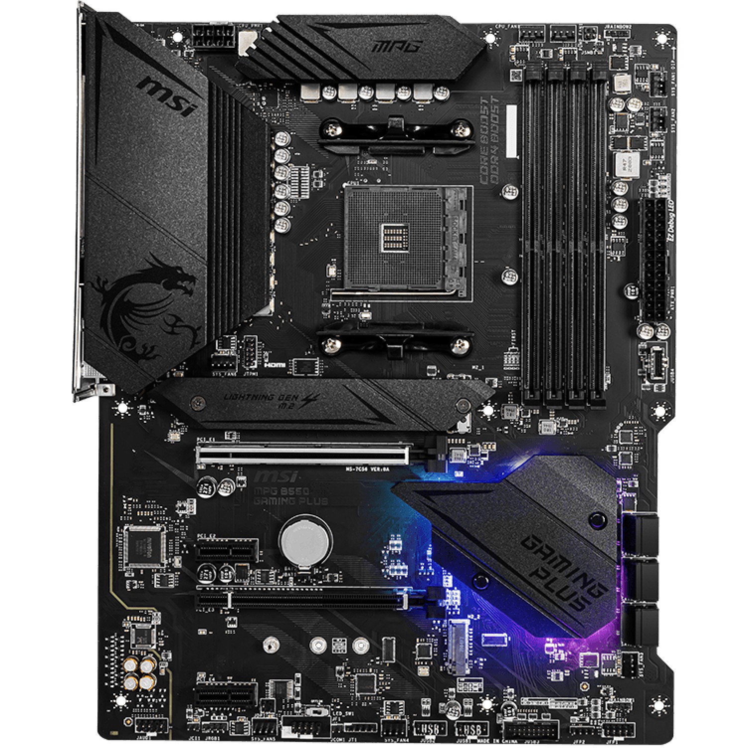 Pllakë Amë AMD AM4 MSI B550 GAMING PLUS / ATX / DDR4 / HDMI - Figura 2