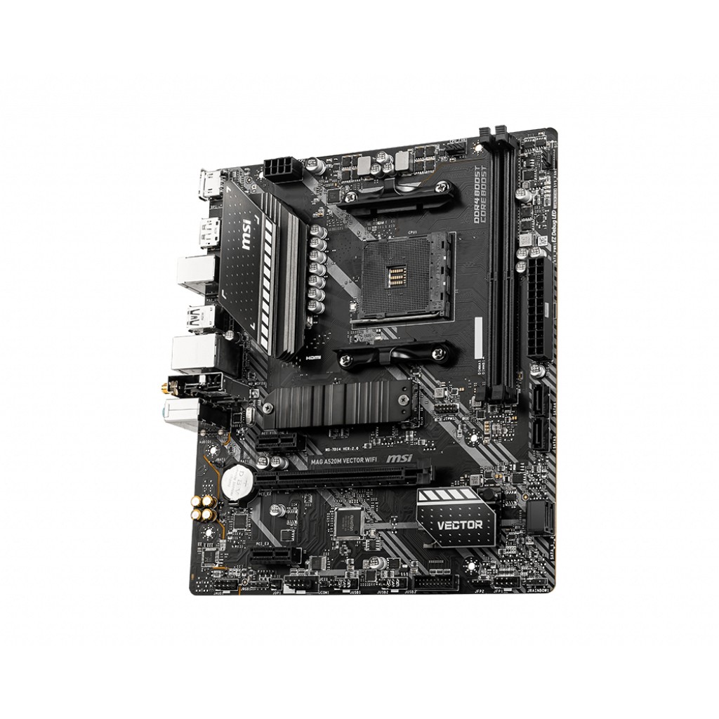 Pllakë Amë AMD AM4 MSI A520M VECTOR WIFI / mATX / DDR4 / HDMI+DP - Figura 2